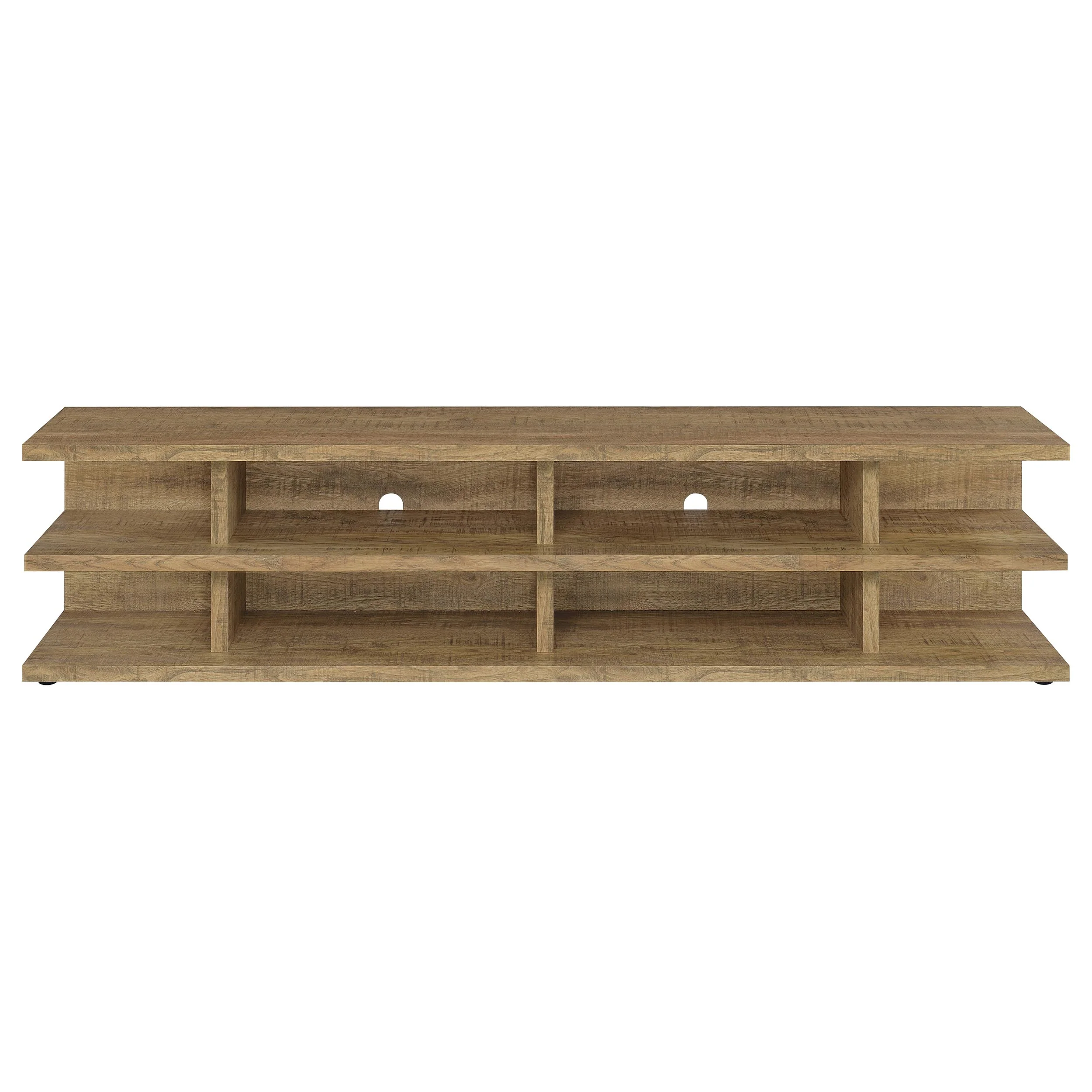 Cartmill 78-Inch 2-Tier TV Stand Media Console, Mango - Image 4