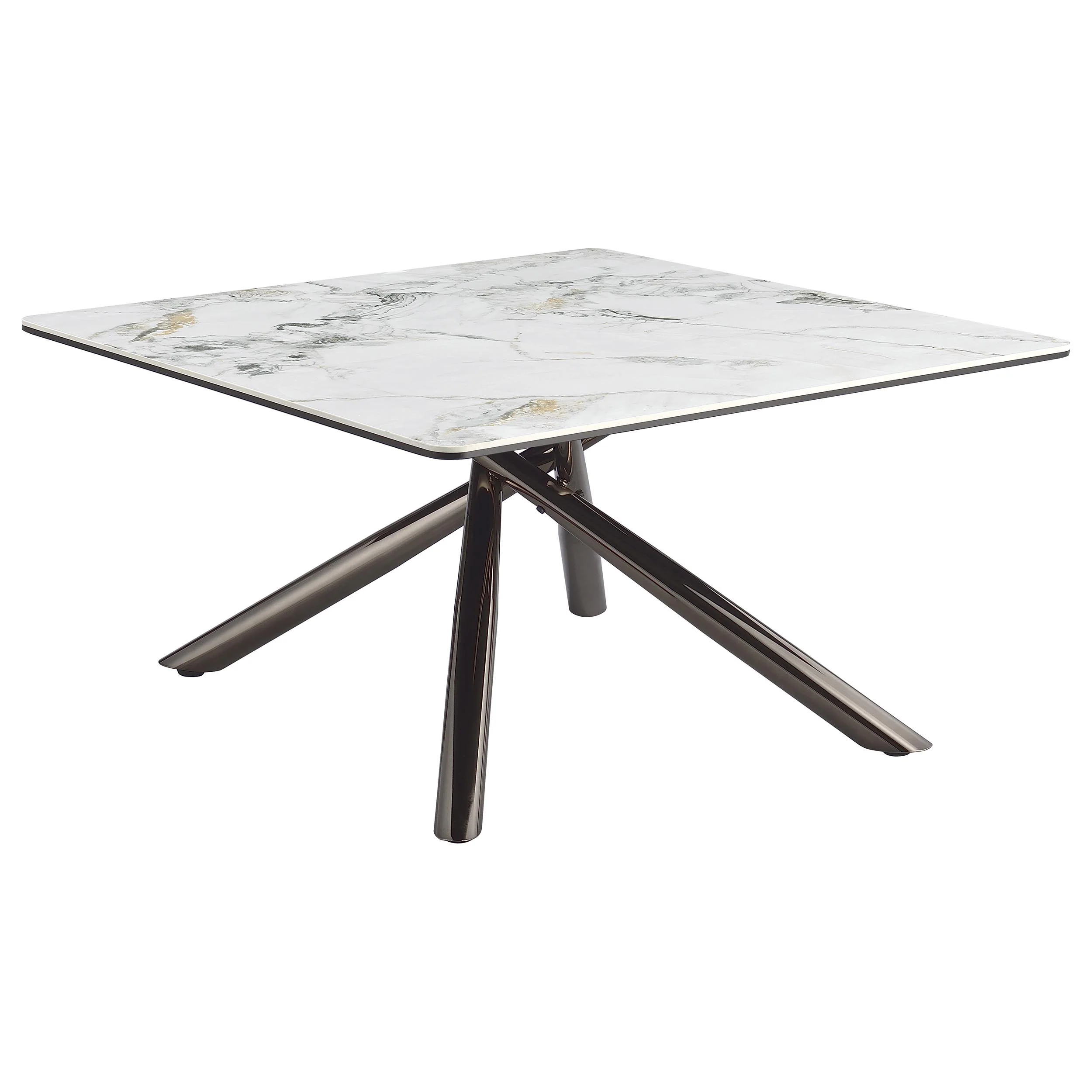 Carvell Square Sintered Stone Coffee Table Mirage White - Image 2
