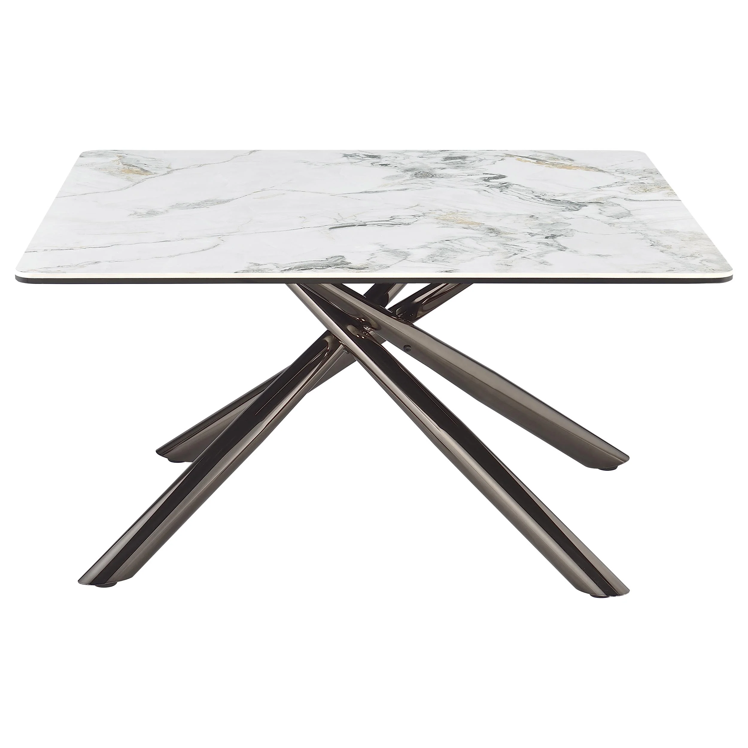 Carvell Square Sintered Stone Coffee Table Mirage White - Image 7