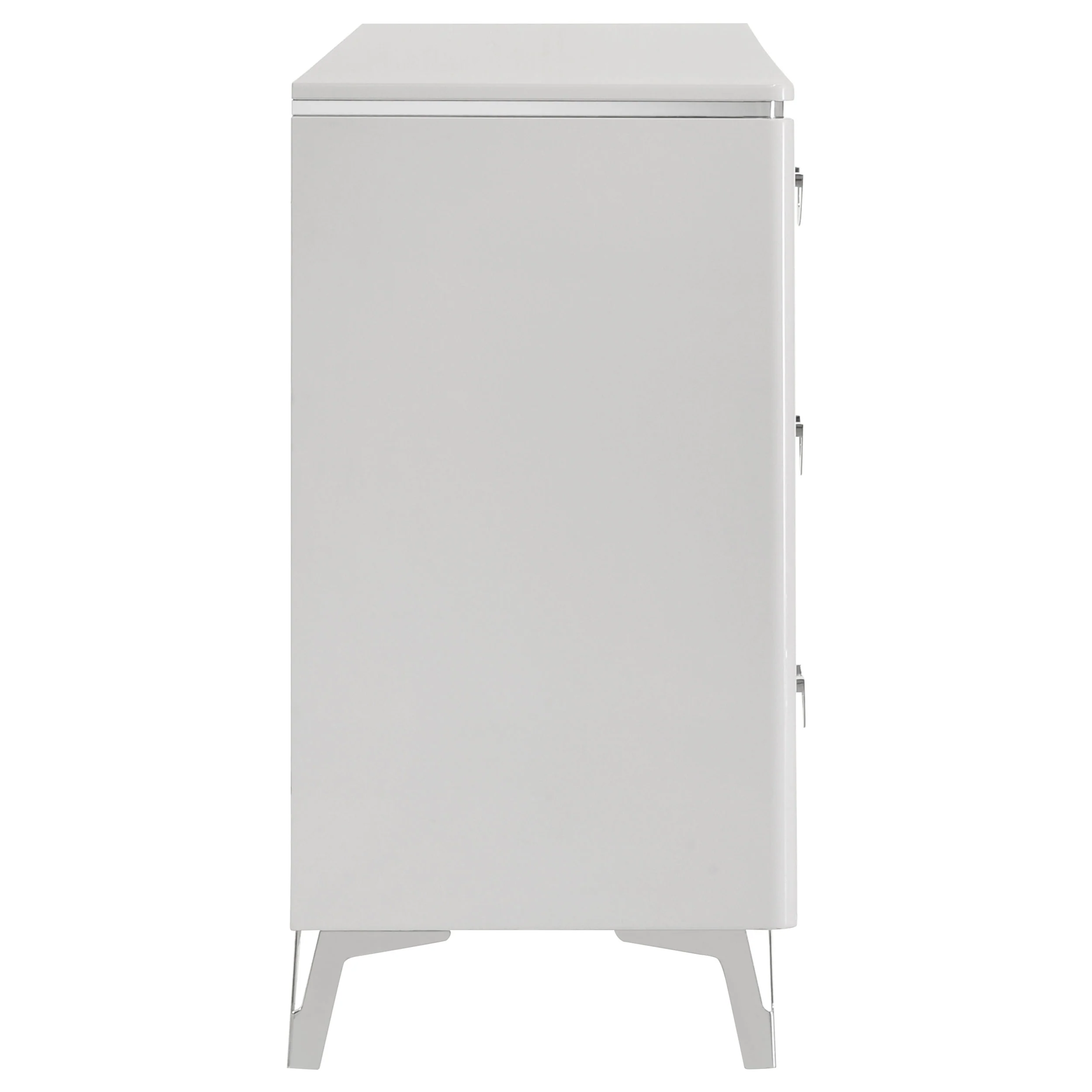 Cassia 6-Drawer Dresser, White High Gloss - Image 8