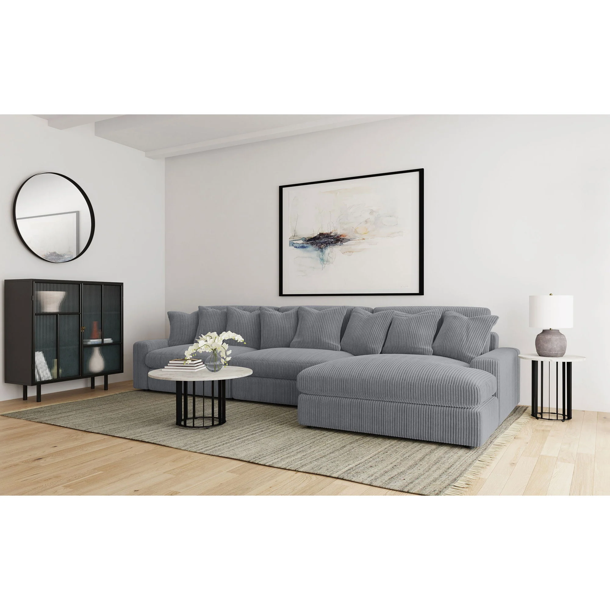 Cassidy - Upholstered Sectional Sofa With Reversible Cushions - Image 10