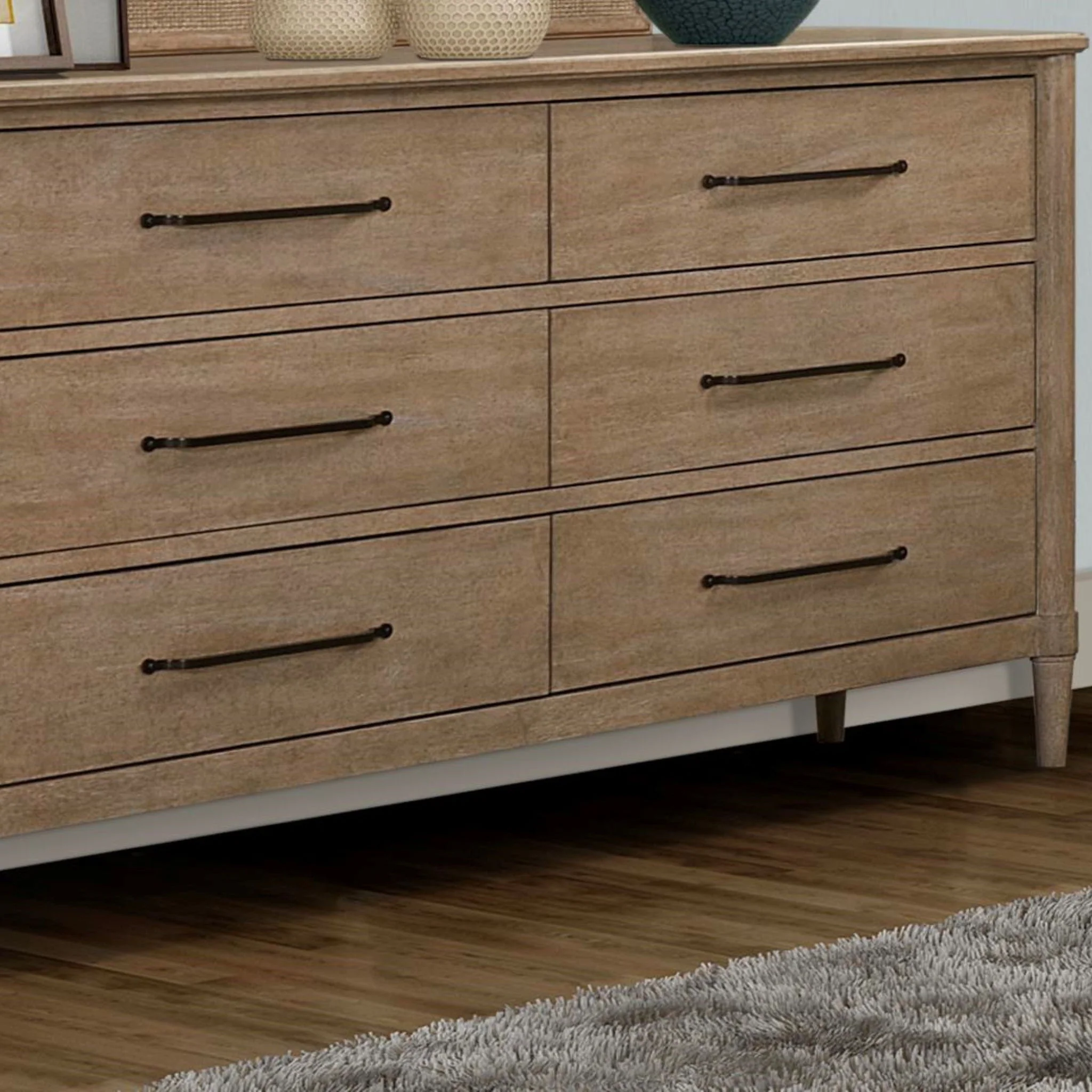6 Drawer Dresser - Sand - Image 3