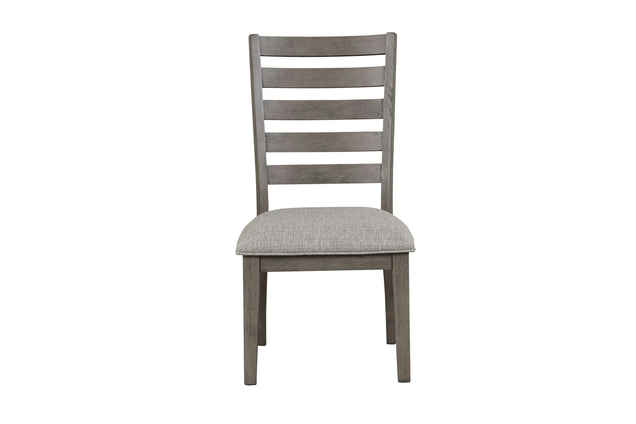 Side Dining Chair With Ladder Back (Set of 2) - Gray - Image 4