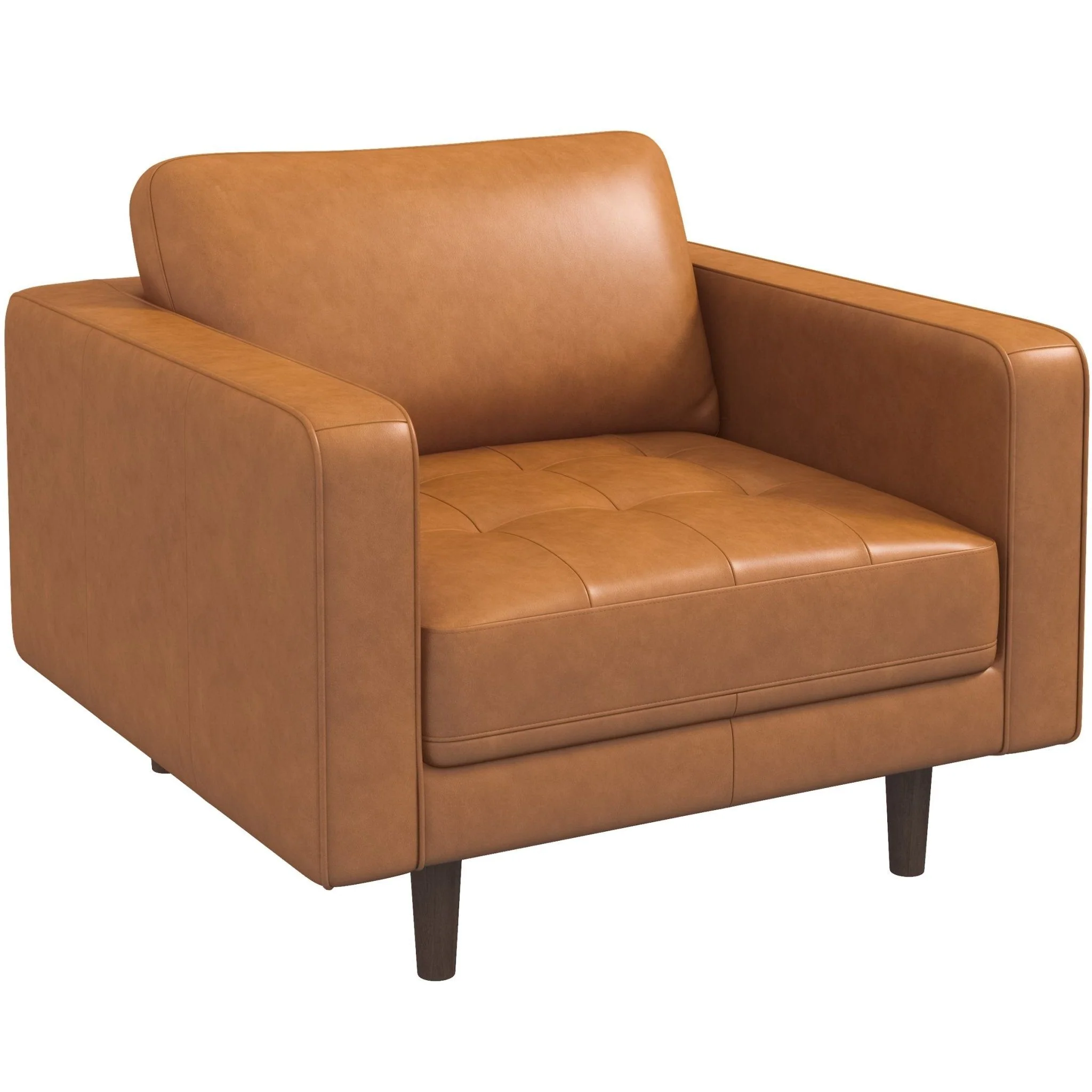 Catherine - Lounge Chair - Brown / Tan - Image 3