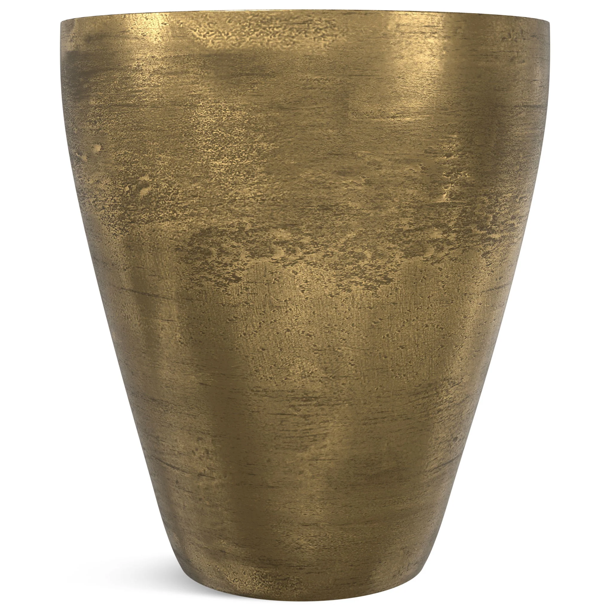 Cavan - Cast Aluminum Side Table - Antique Brass - Image 6