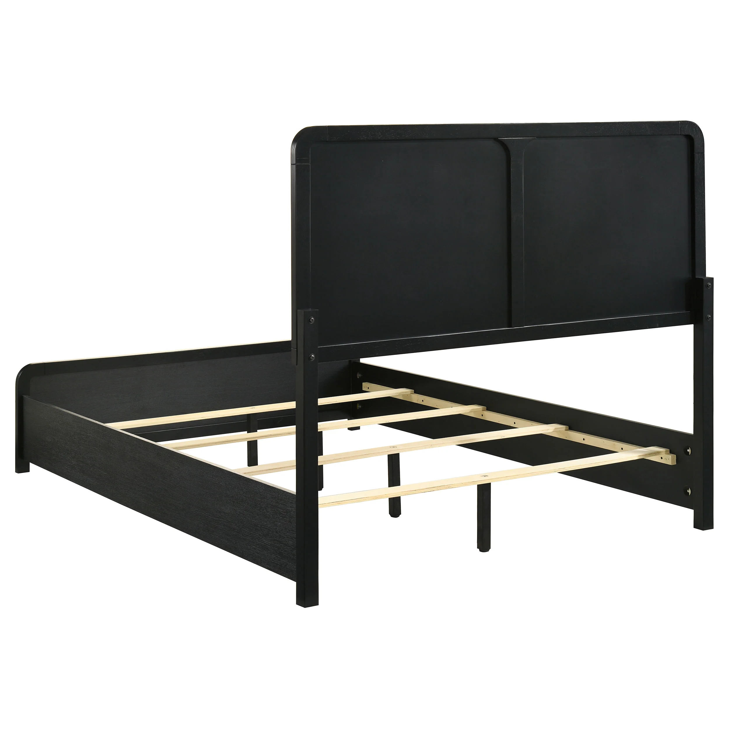 Cavelle 51-Inch Upholstered Full Panel Bed, Black - Image 2