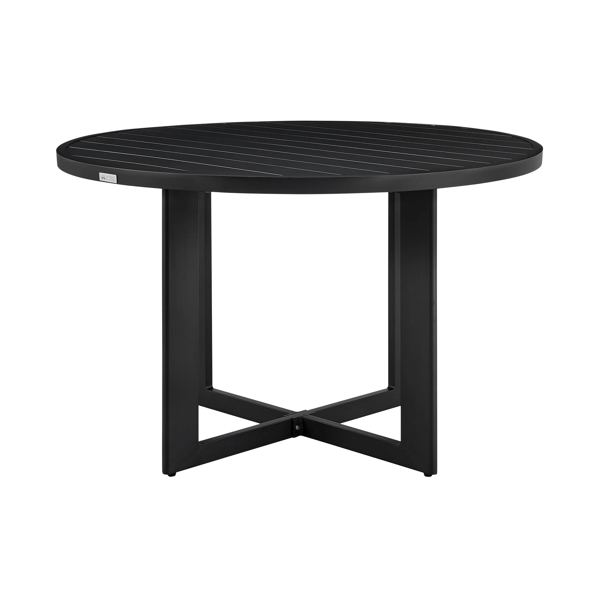 Cayman - Outdoor Patio Round Dining Table - Black - Image 5