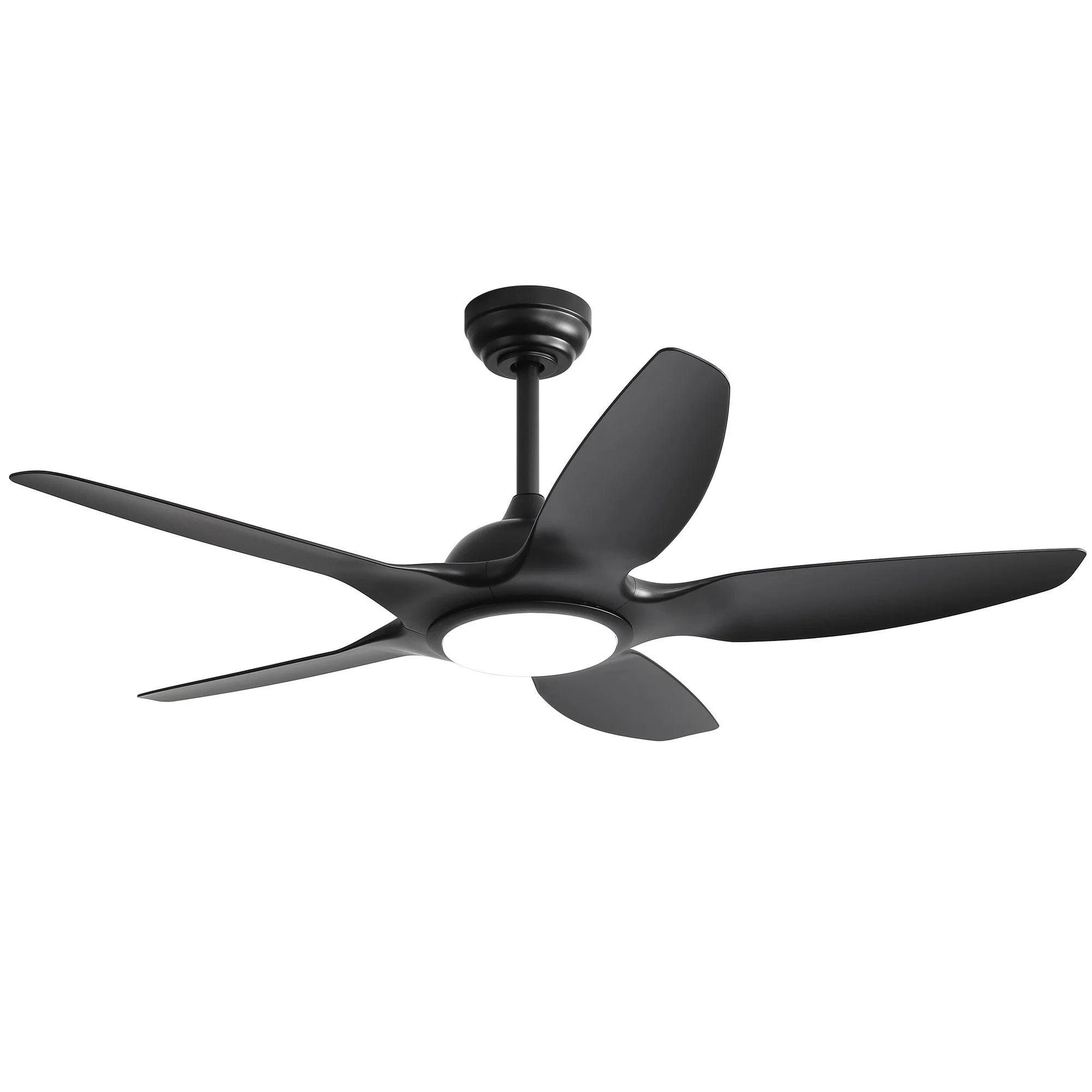 Ceiling Fan With Dimmable LED Light And Remote Control, 5 Blades DC Motor - Black - Image 6