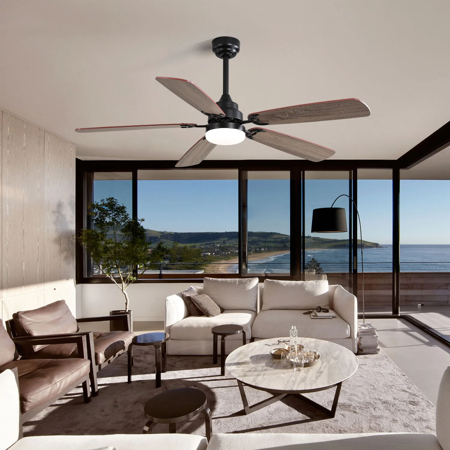 Ceiling Fan With LED Light, 6 Speed Wind, 5 Blades, Remote Control DC Motor - Image 21