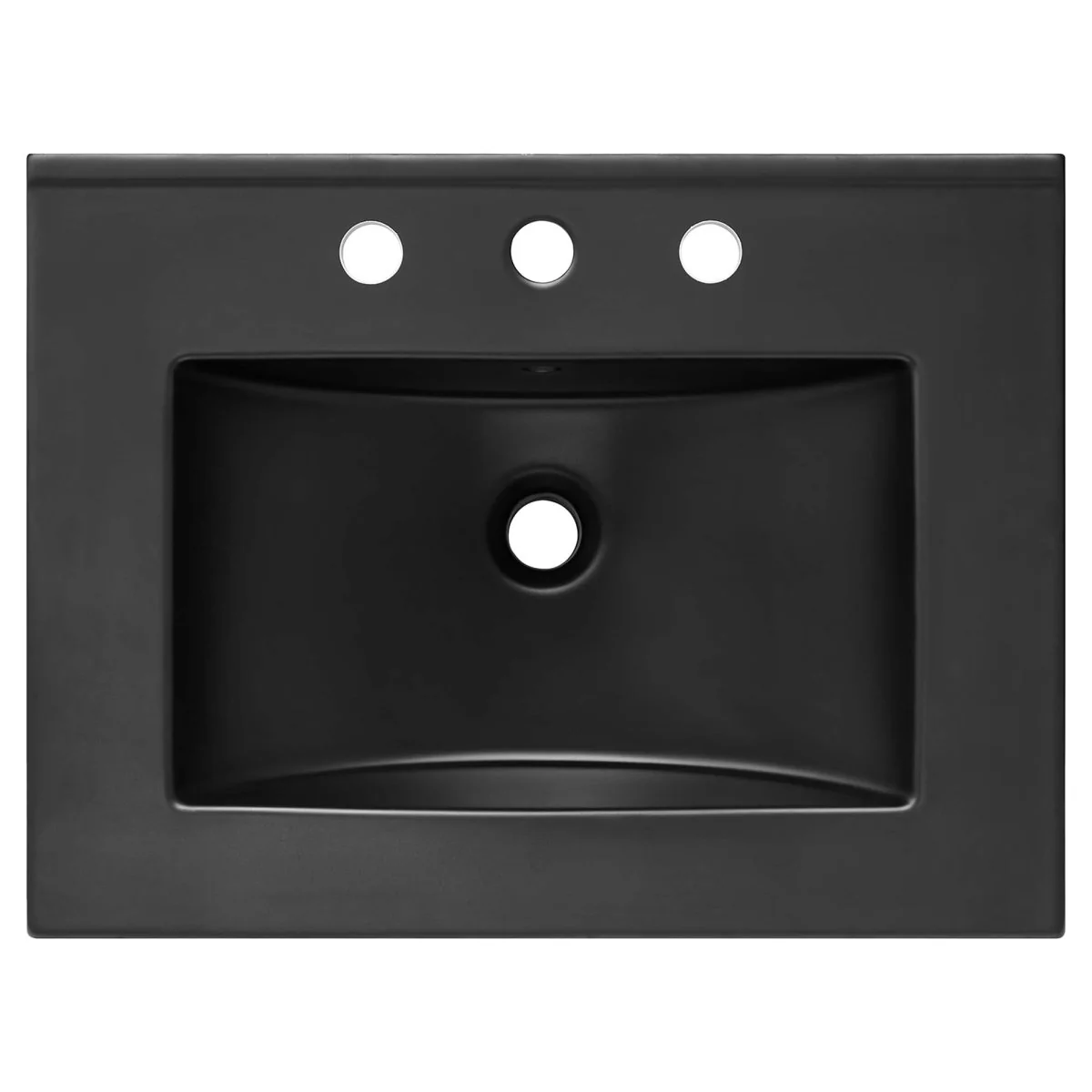 Ceramic Bathroom Sink – Rectangular Basin with Countertop, Available Single or Double - Image 18