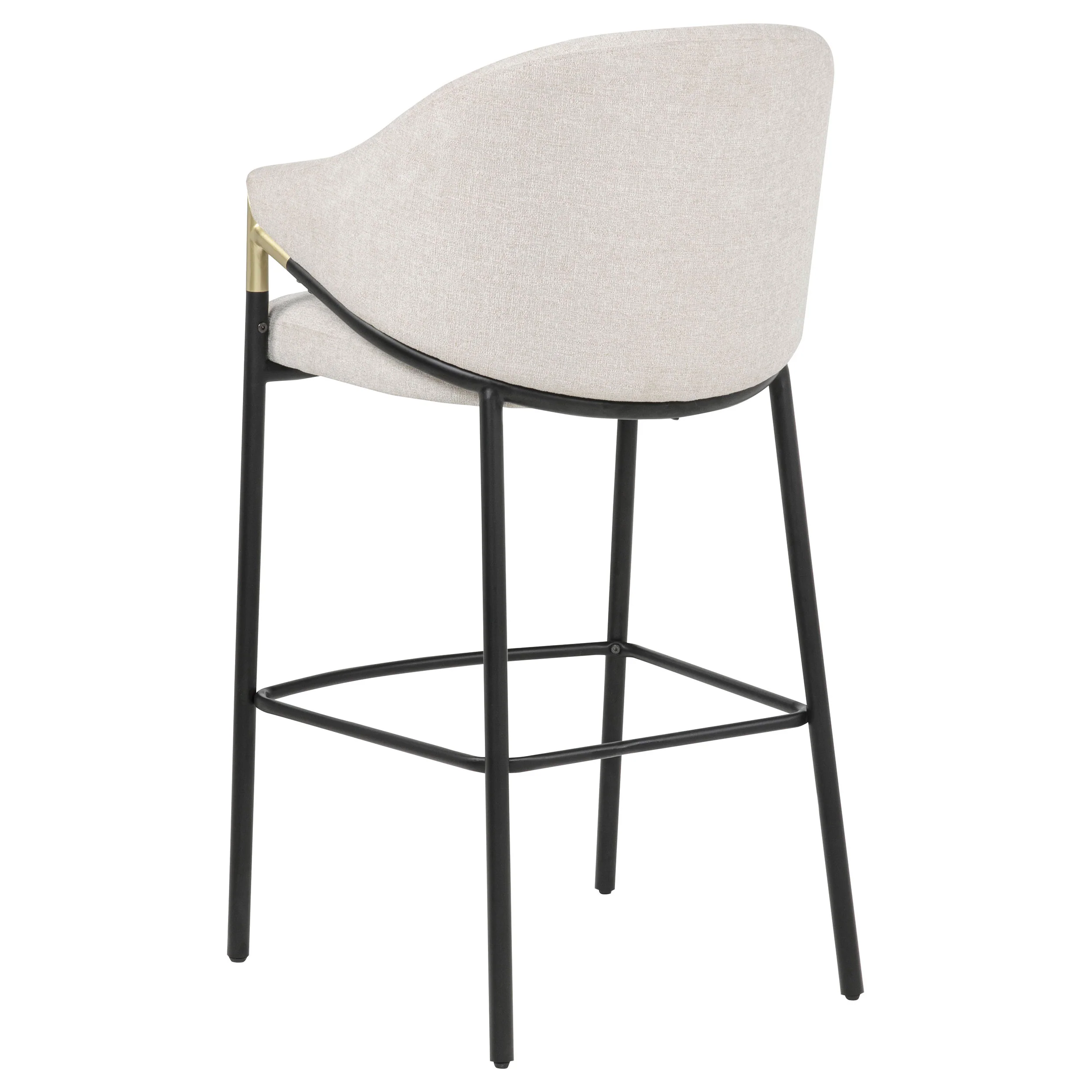 Chadwick Fabric Upholstered Bar Chair Beige (Set of 2) - Image 8