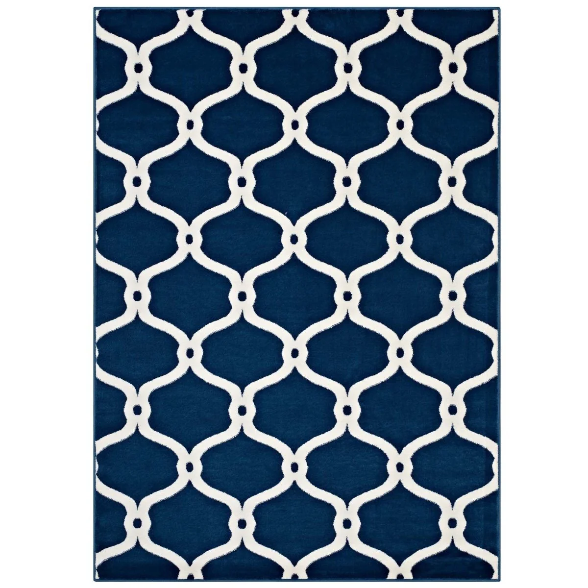 Chain Link Transitional Trellis Area Rug — Classic Transitional Design for Living Rooms - Image 8