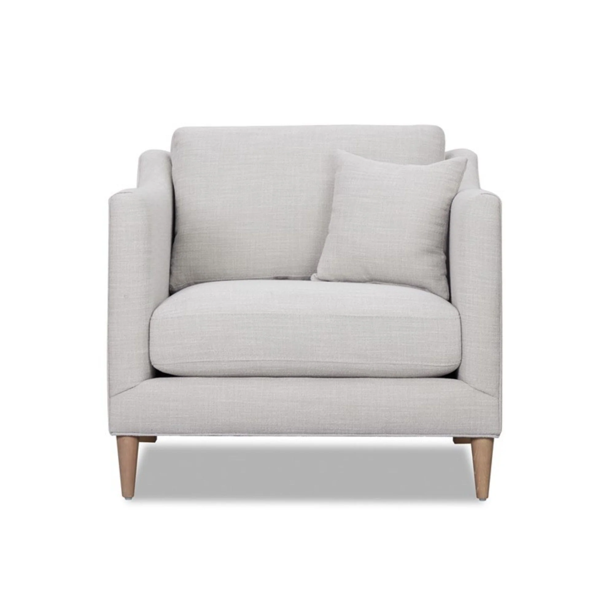 Chair With High Track Arms - Beige