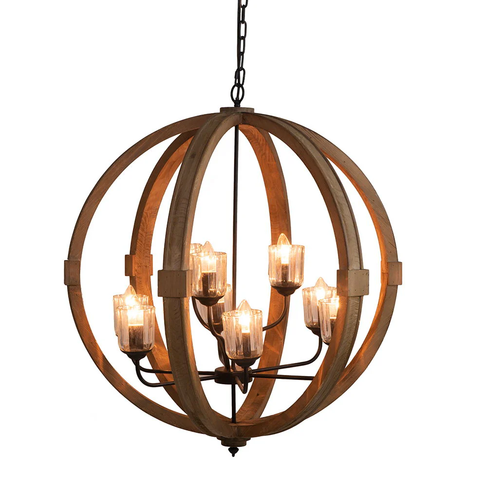 Chandelier, Hanging Light Fixture With Adjustable Chain For Kitchen, Bulb Not Included - Image 14