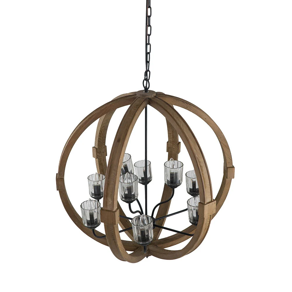 Chandelier, Hanging Light Fixture With Adjustable Chain For Kitchen, Bulb Not Included - Image 5