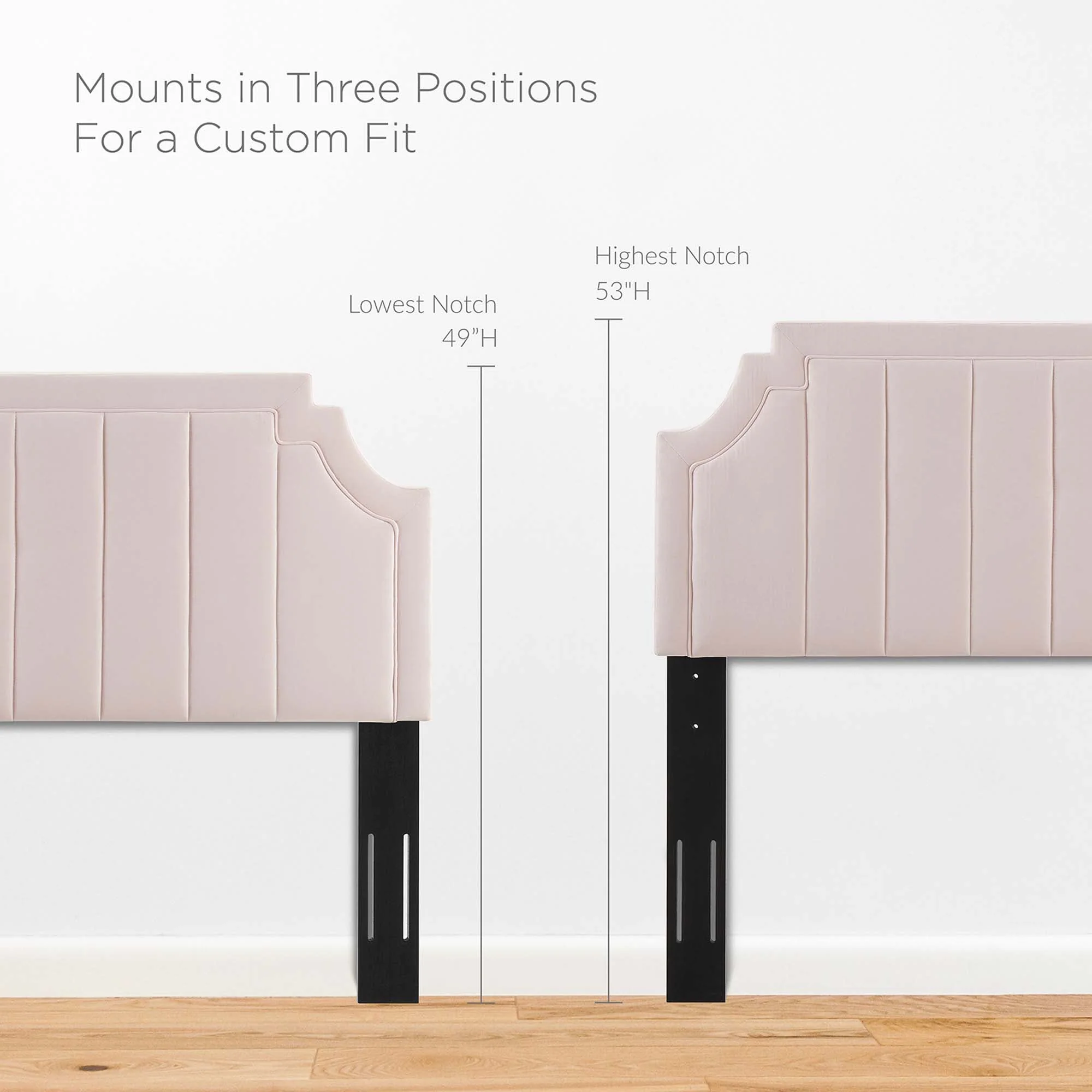 Channel Tufted Performance Velvet Headboard - Image 19
