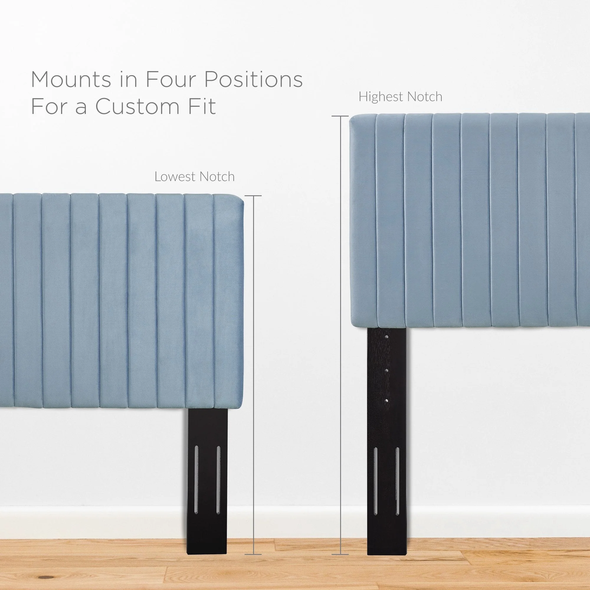 Channel Tufted Performance Velvet Headboard - Image 32