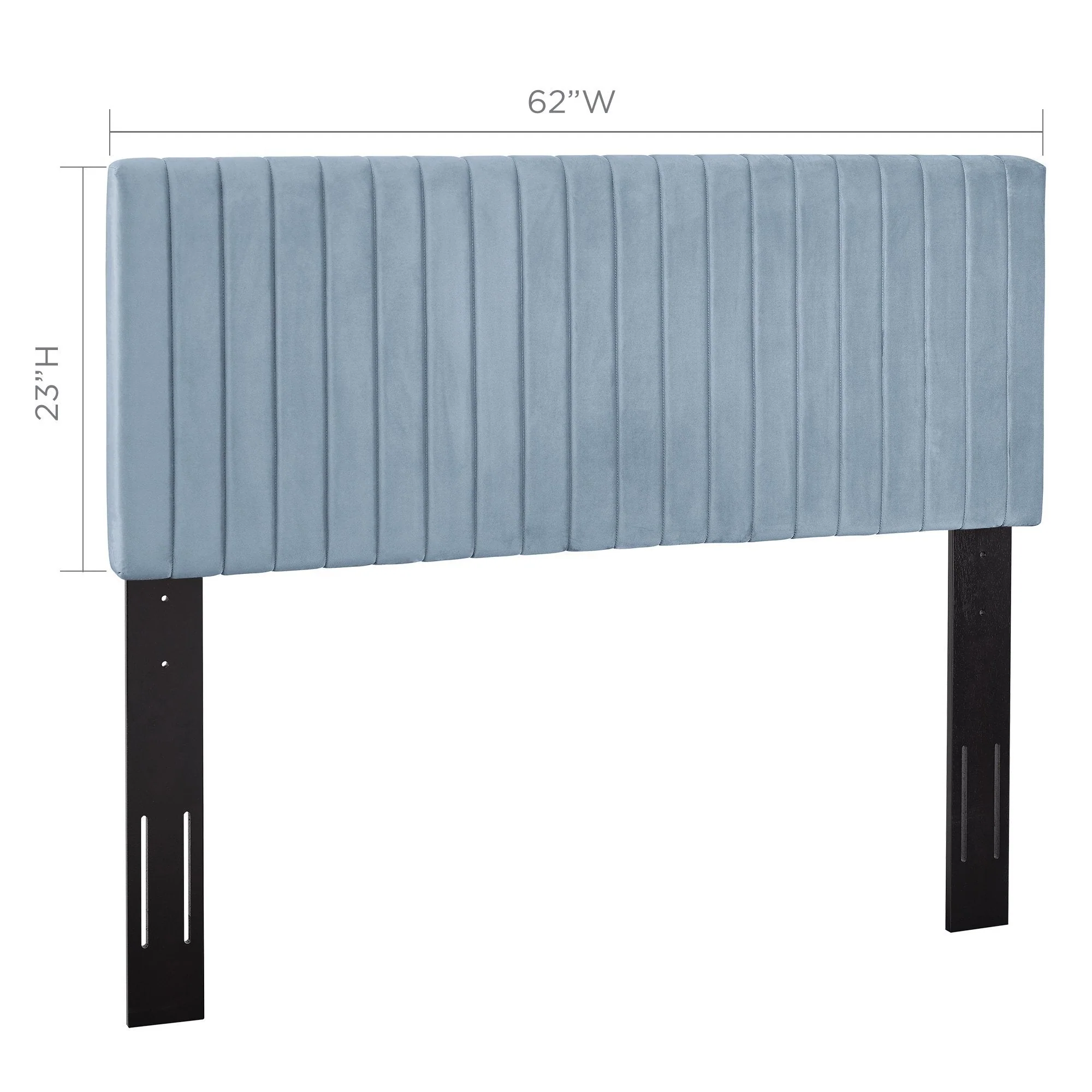 Channel Tufted Performance Velvet Headboard - Image 34