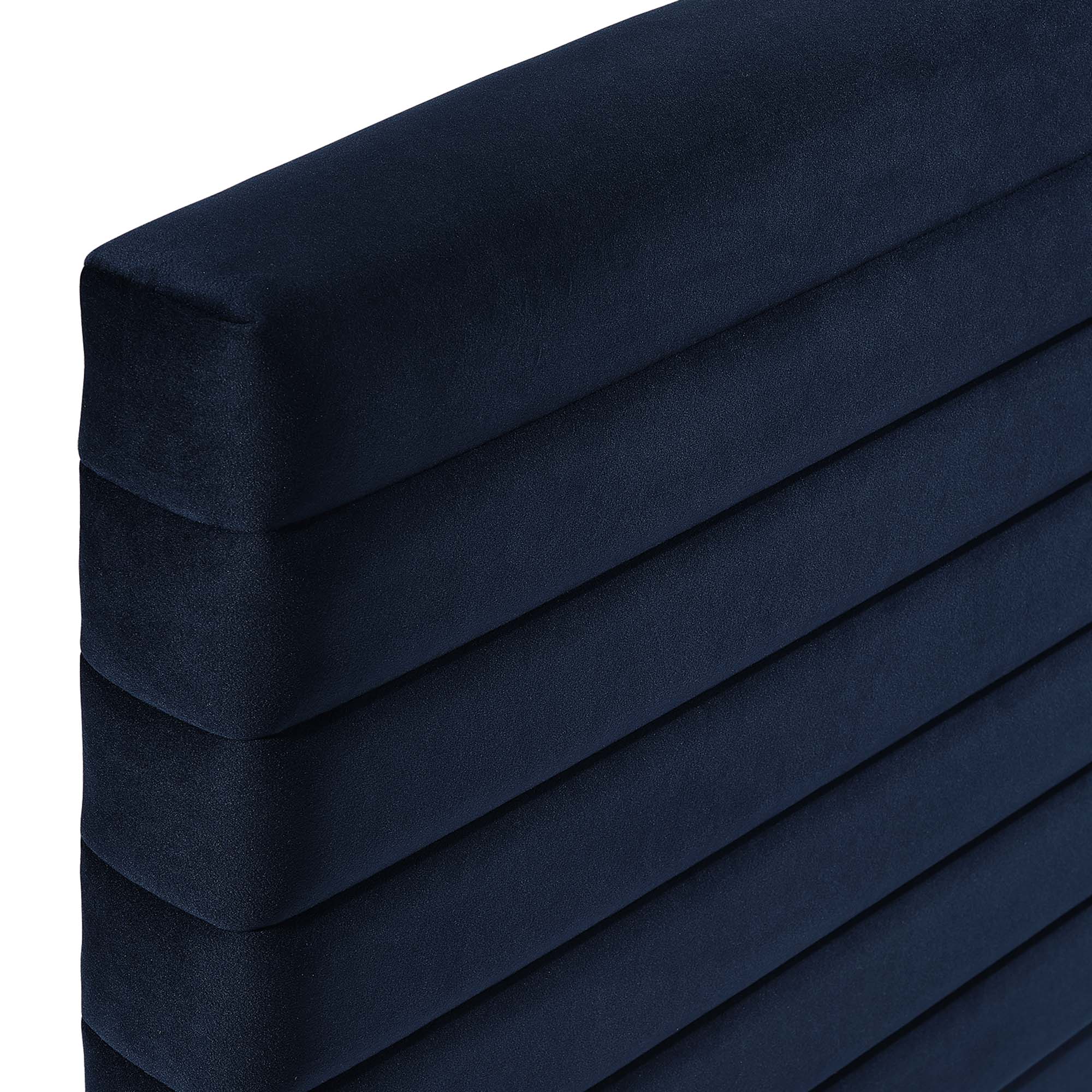 Channel Tufted Performance Velvet Headboard - Image 11