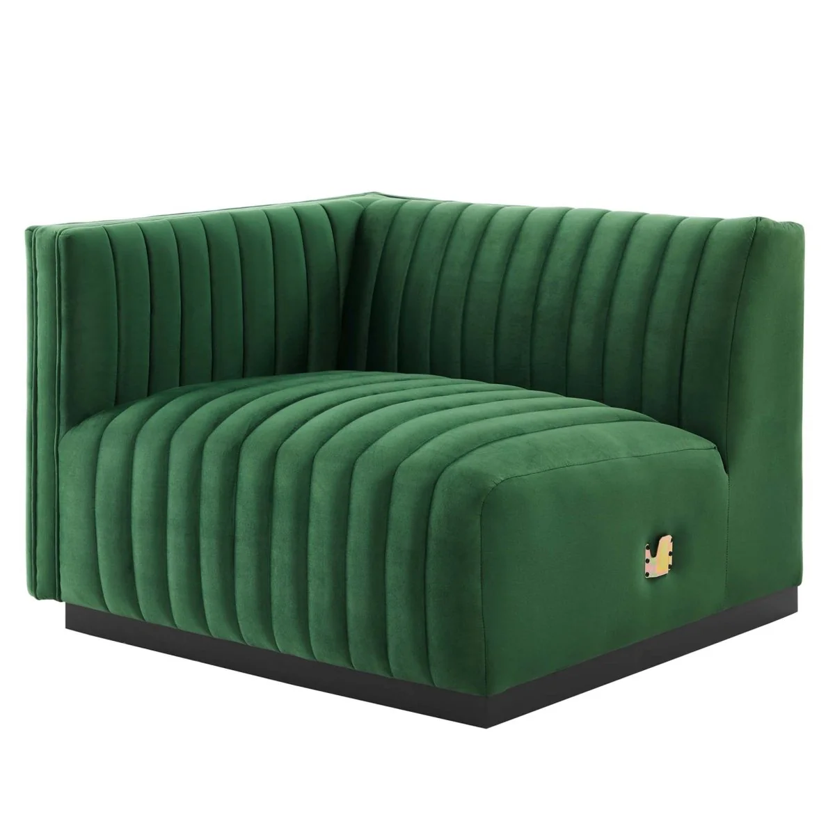 Channel Tufted Performance Velvet Left-Arm Chair 42 Inch - Image 7