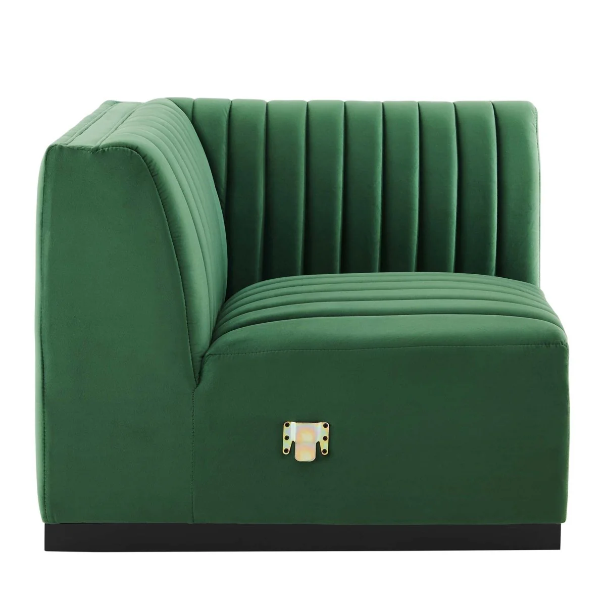 Channel Tufted Performance Velvet Left Corner Chair 37 Inch - Image 9