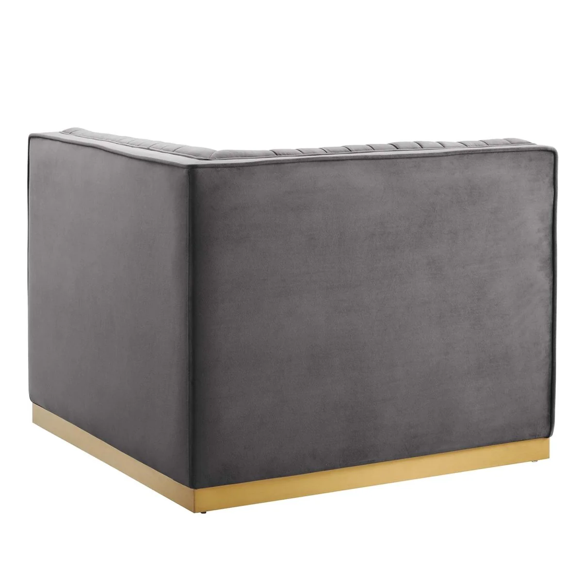Channel Tufted Performance Velvet Modular Left Corner Chair 36 Inch - Image 10
