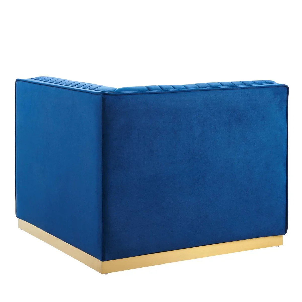 Channel Tufted Performance Velvet Modular Left Corner Chair 36 Inch - Image 16