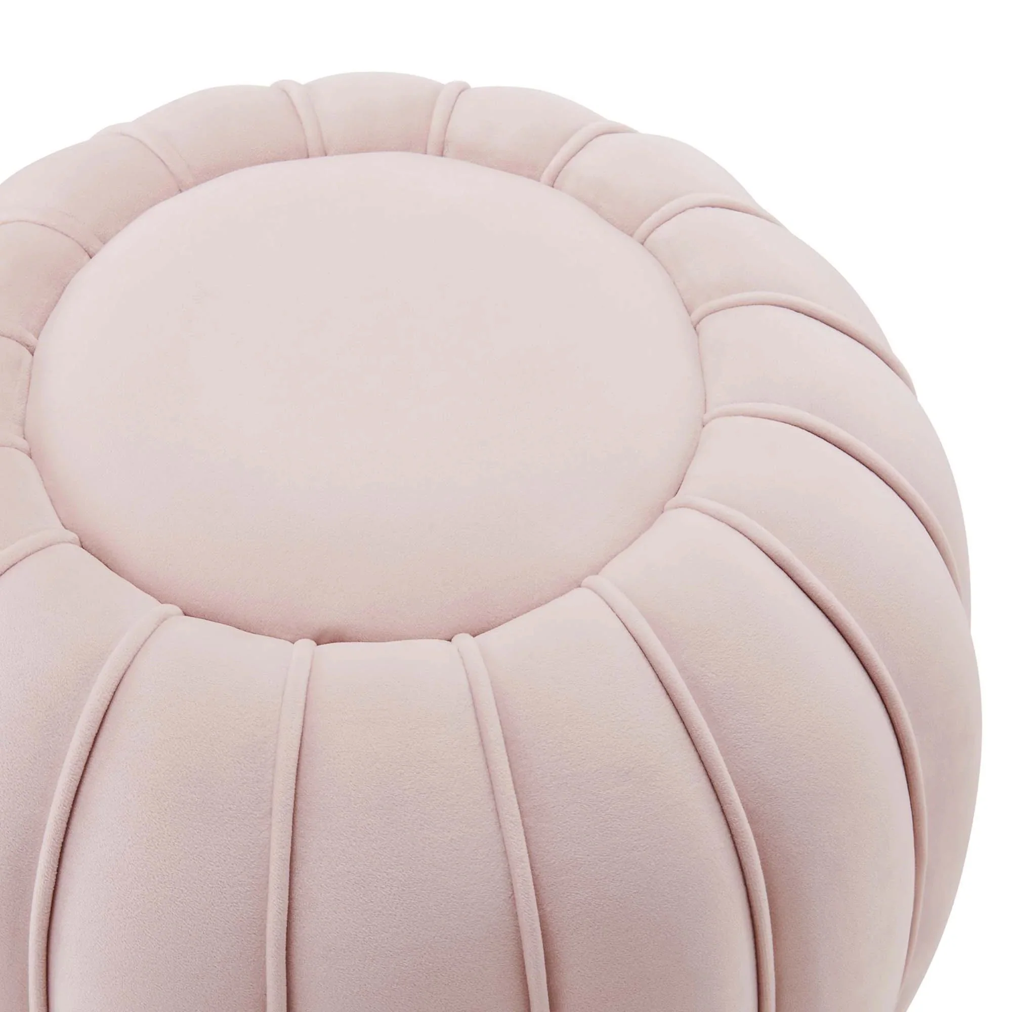 Channel Tufted Performance Velvet Ottoman – 19 Inch - Image 16
