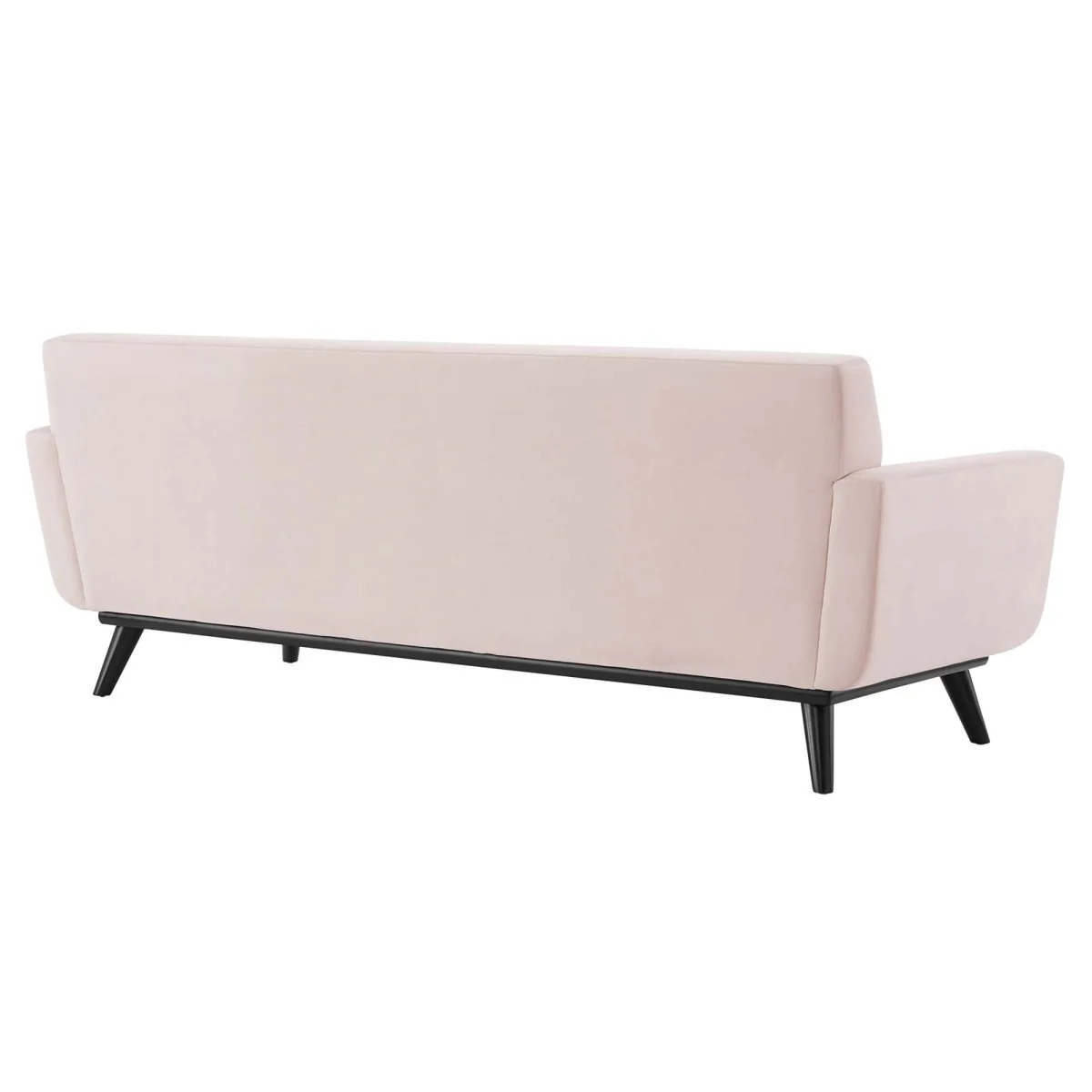 Channel Tufted Performance Velvet Sofa in Dusty Rose - Image 19