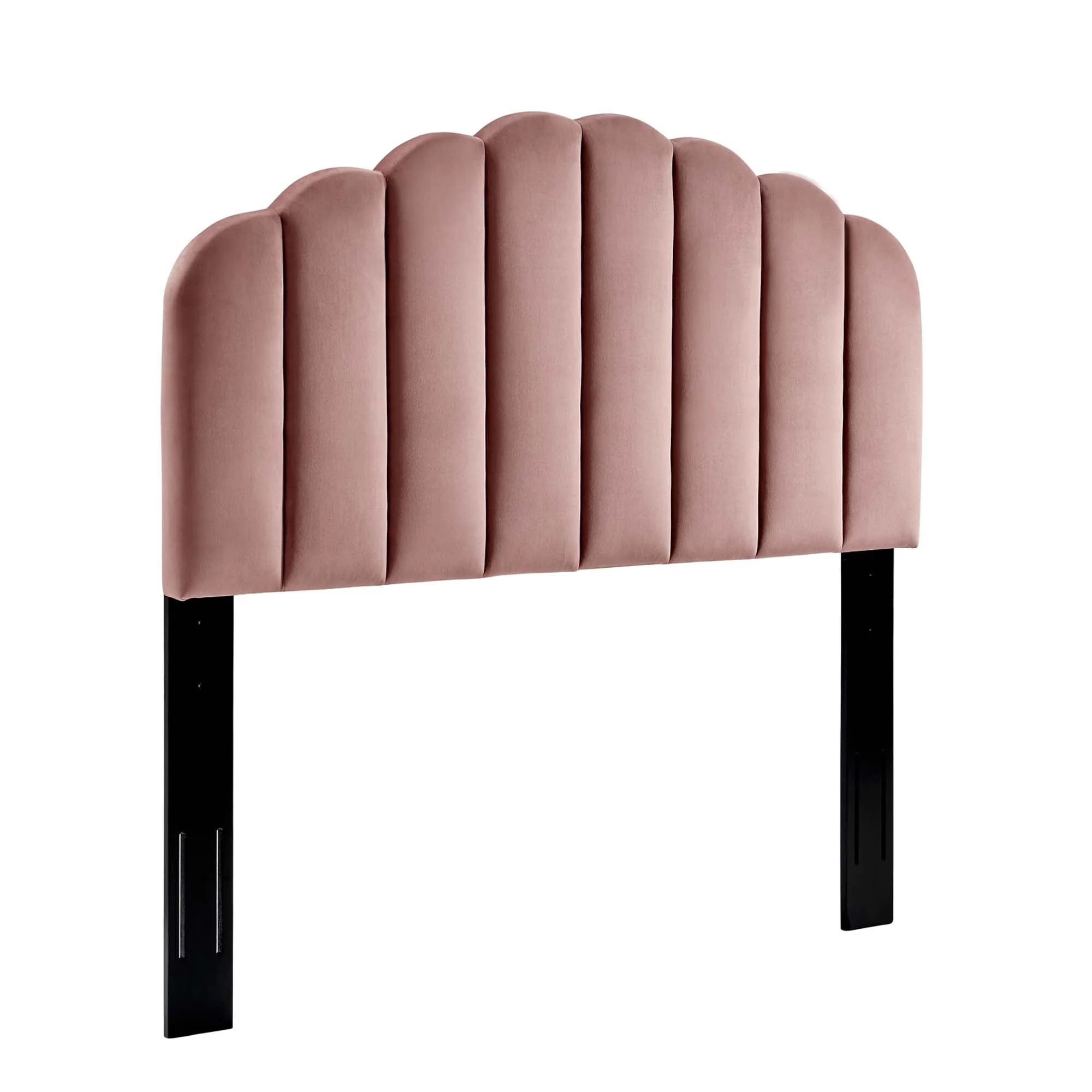 Channel Tufted Scalloped Performance Velvet Headboard - Image 18