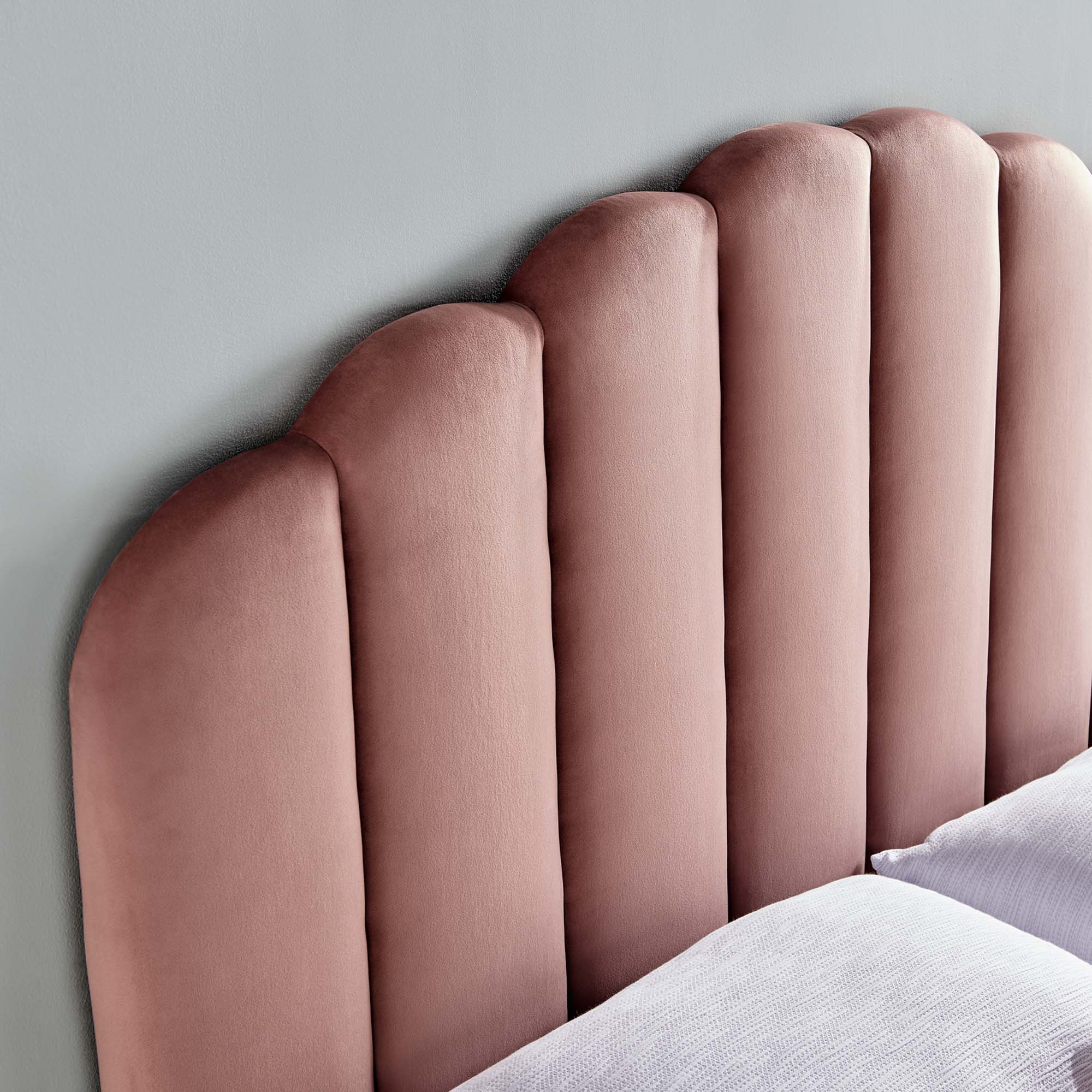 Channel Tufted Scalloped Performance Velvet Headboard - Image 36
