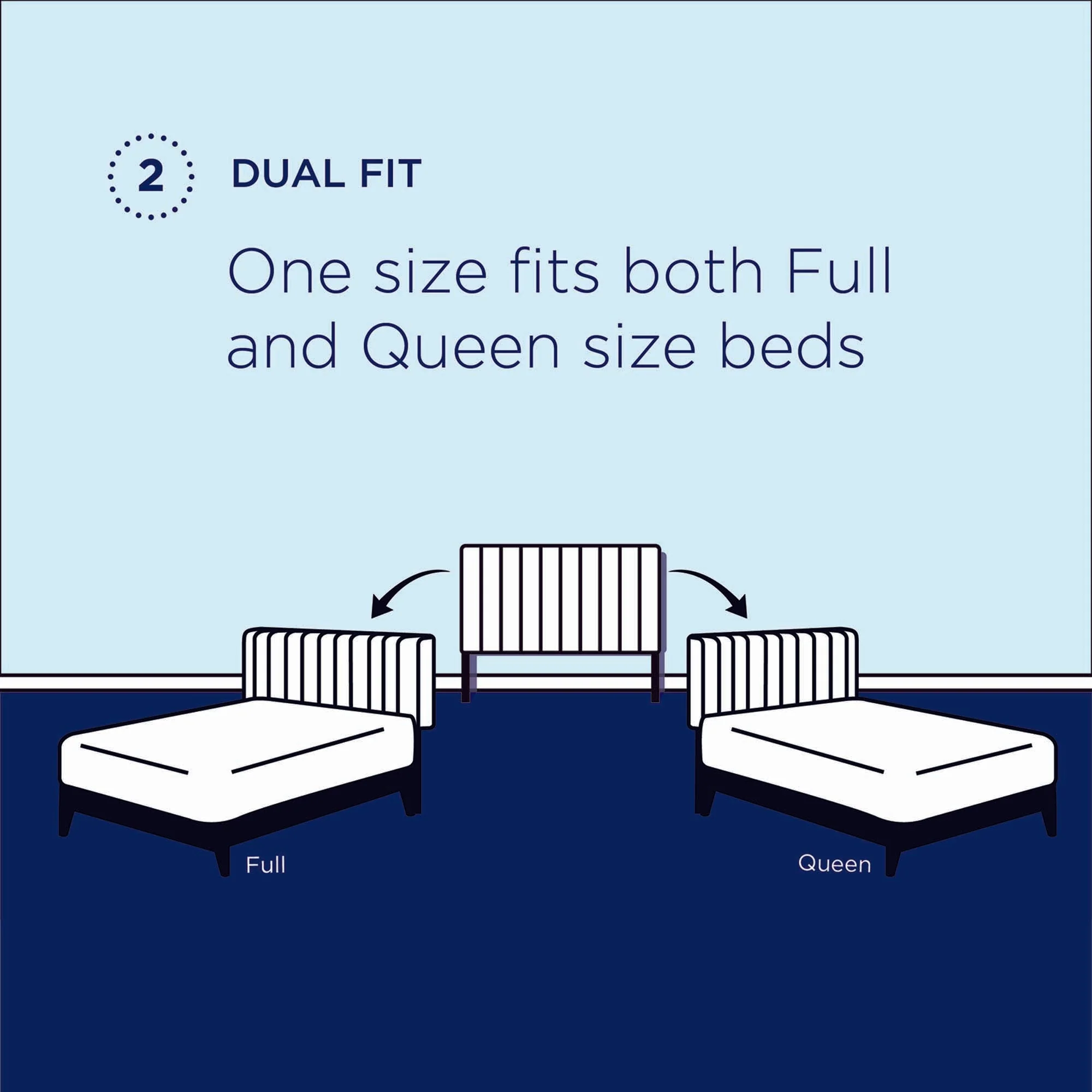 Channel Tufted Upholstered Headboard with Performance Velvet - Image 6