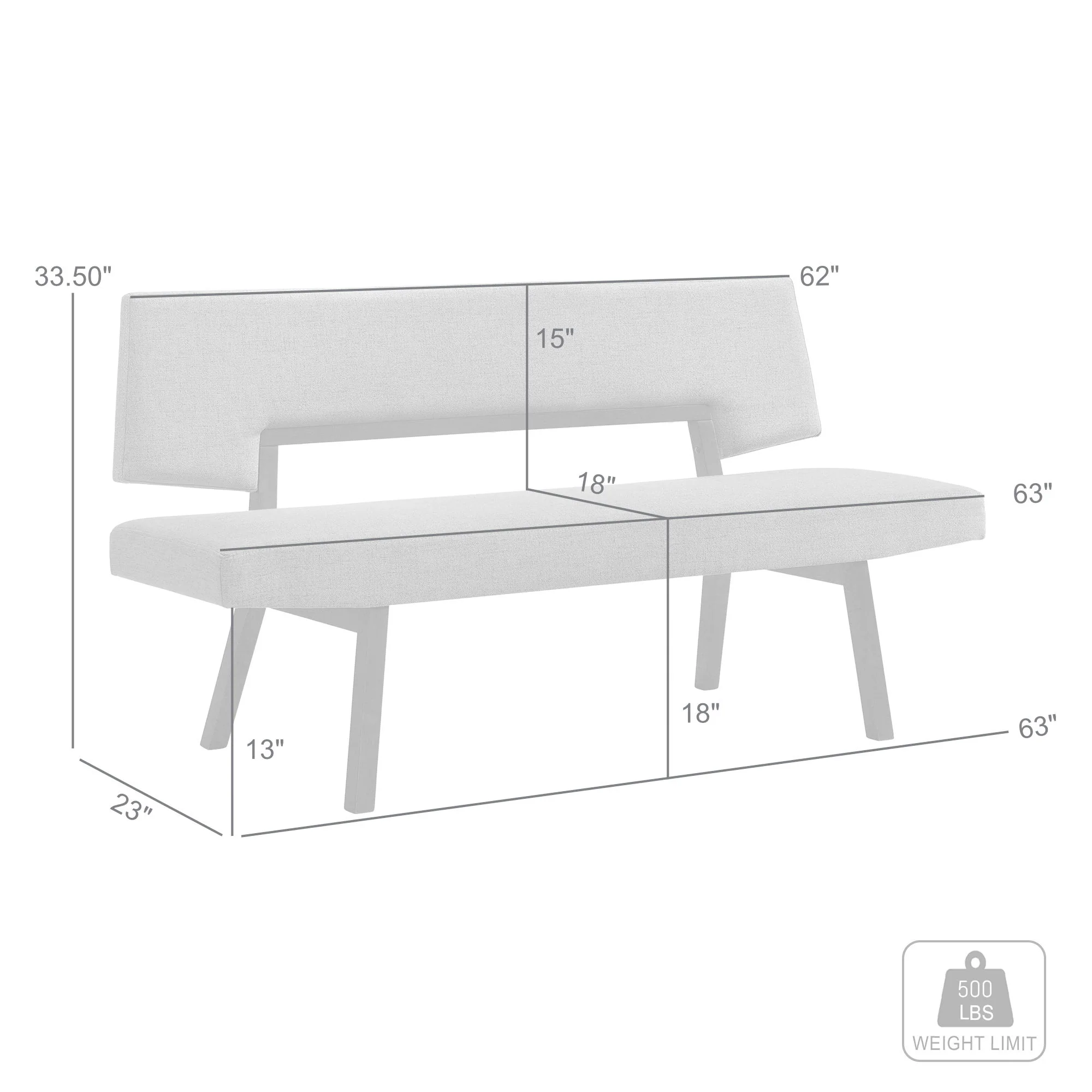 Channell - Dining Bench - Black / Charcoal - Image 8