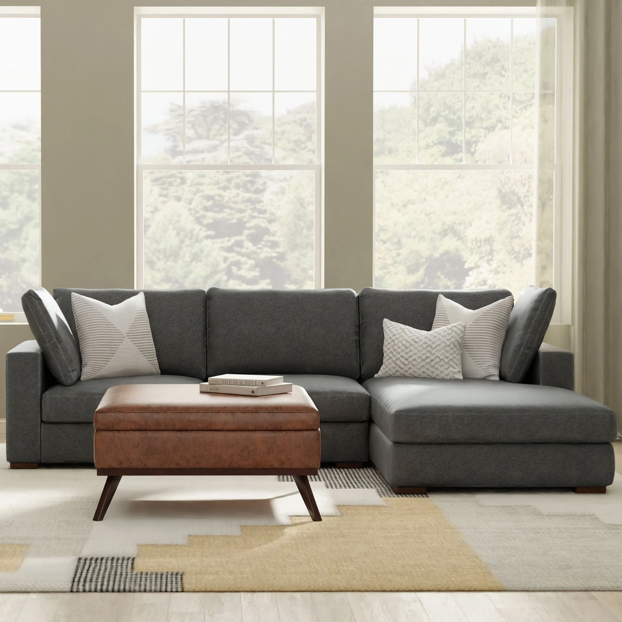 Charlie - Upholstered Deep Seater Sectional Sofa - Image 10