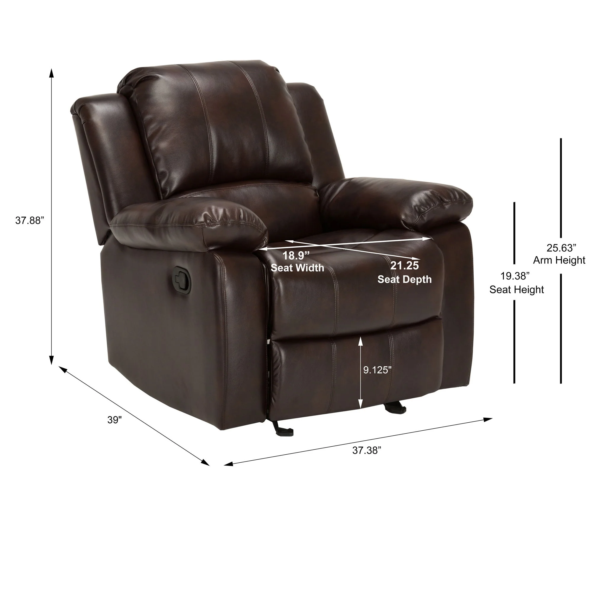 Charlotte - Glider Recliner With Classic Style - Image 7