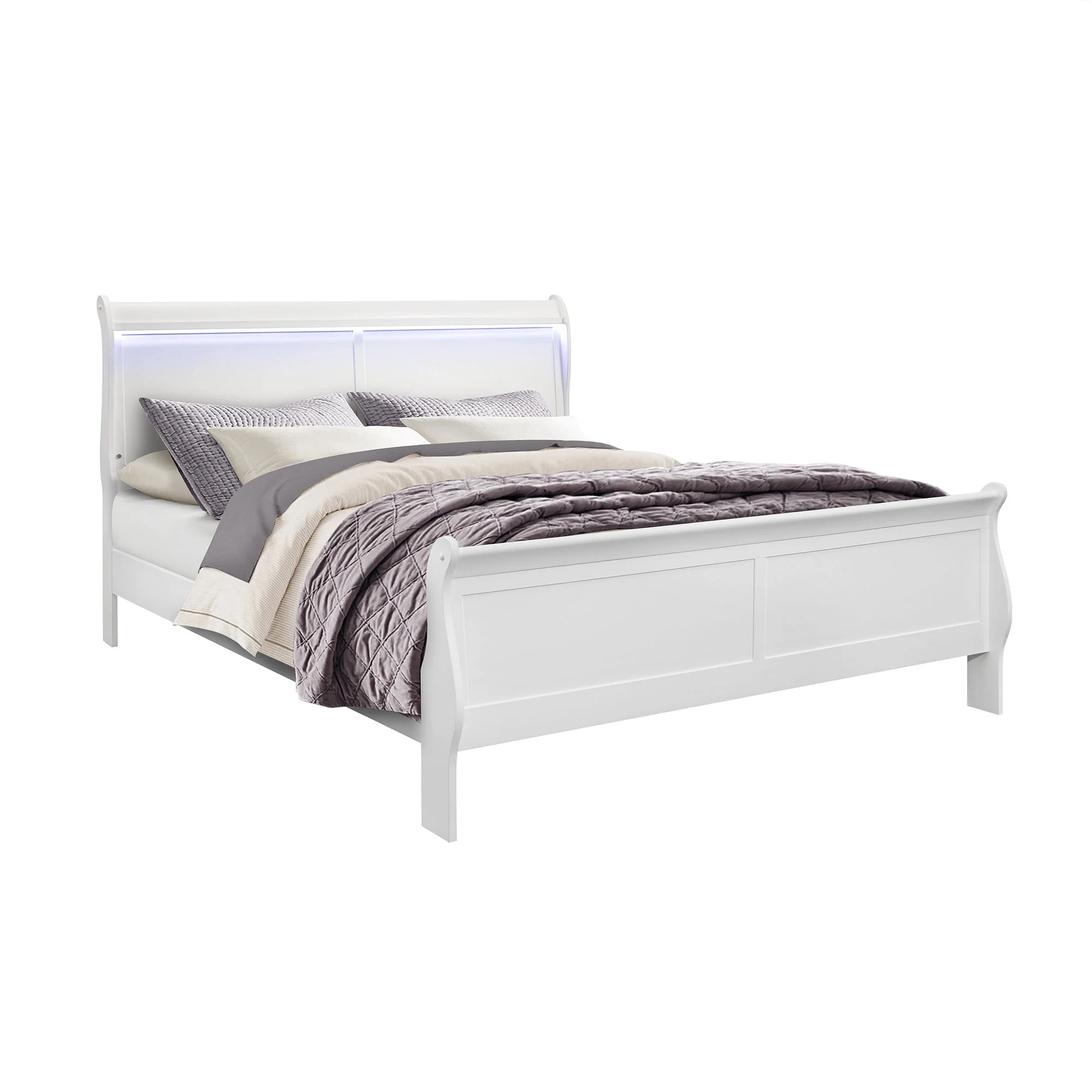 Charlston - 5 Piece Bedroom Set With LED Headboard - Image 2