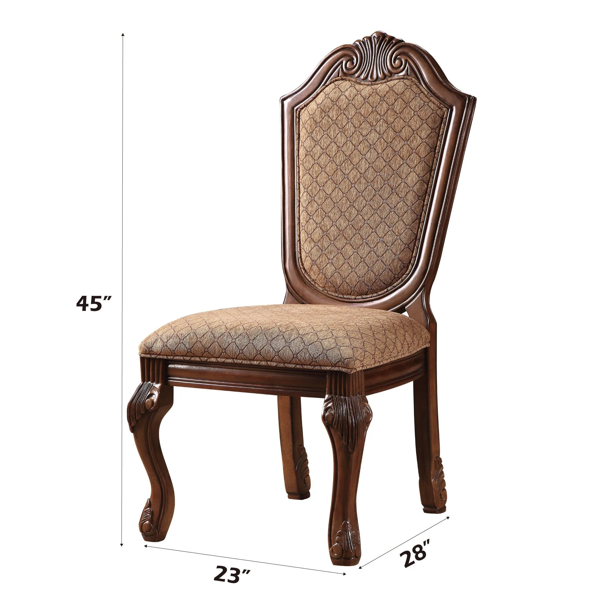 Chateau De Ville - Side Chair (Set of 2) - Brown / Cherry - Image 2