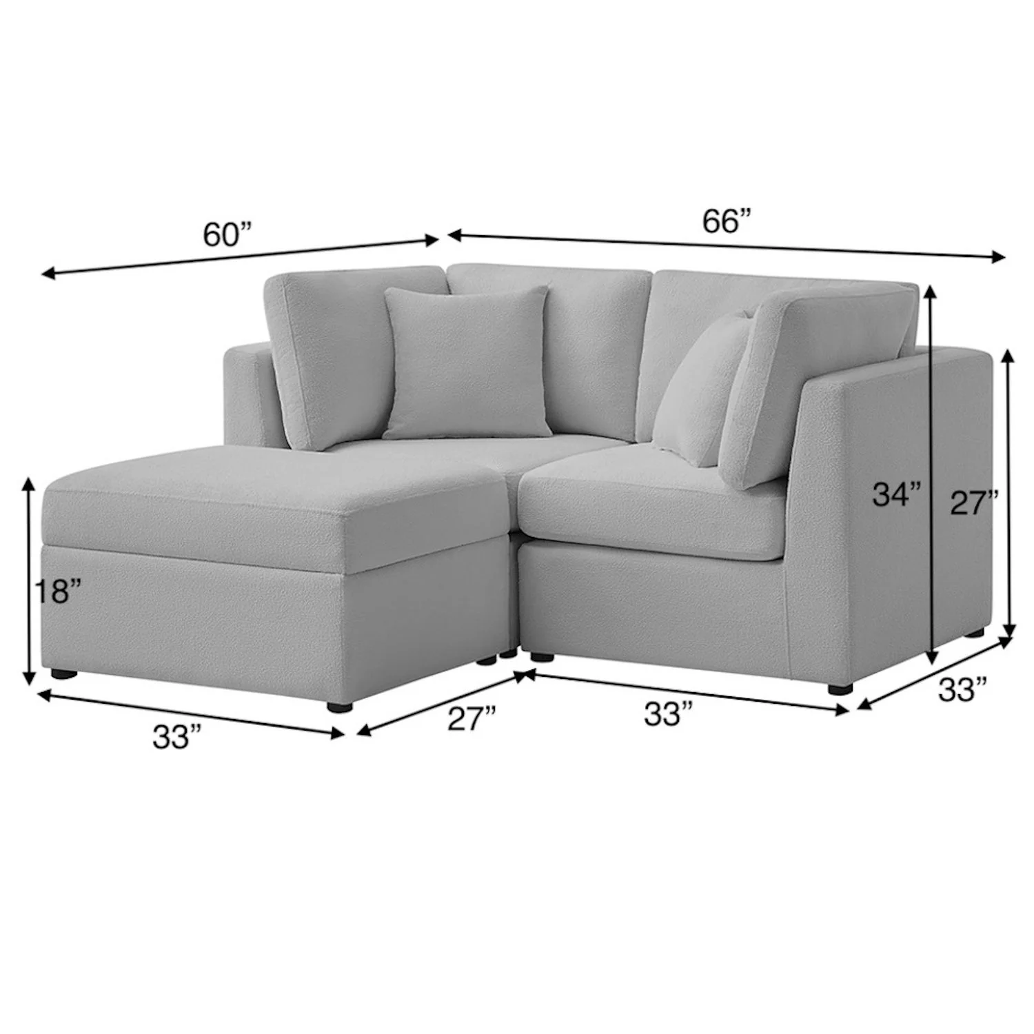 Chauncy - Sectional With Storage Ottoman - Image 7
