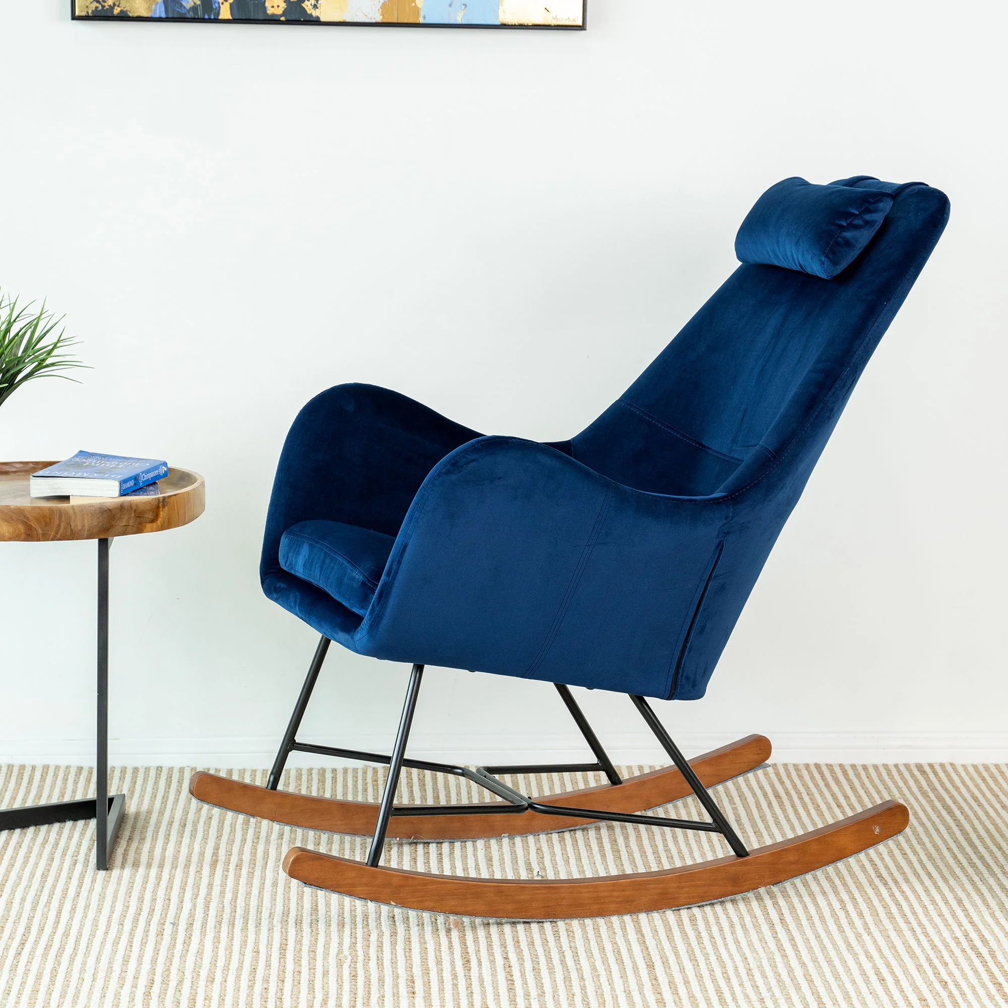 Chelsea - Rocking Chair - Blue - Image 2