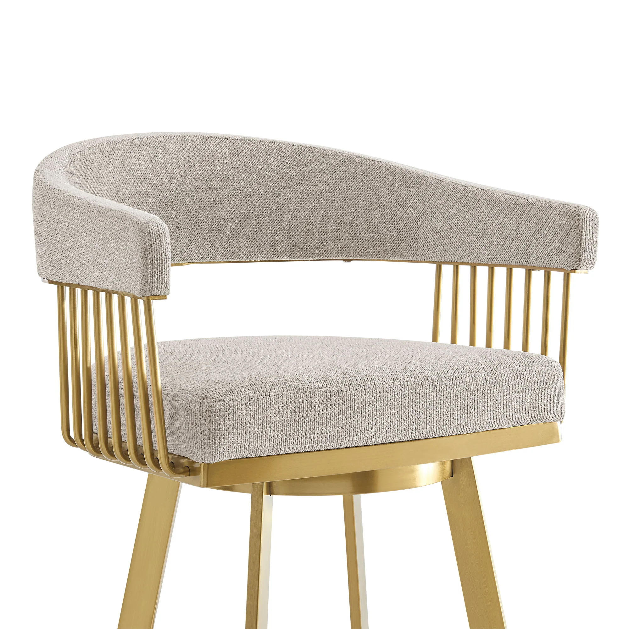 Chelsea - Swivel Fabric Stool - Image 47