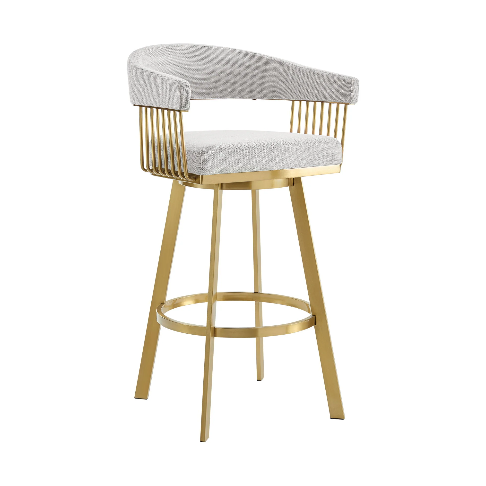 Chelsea - Swivel Fabric Stool - Image 6