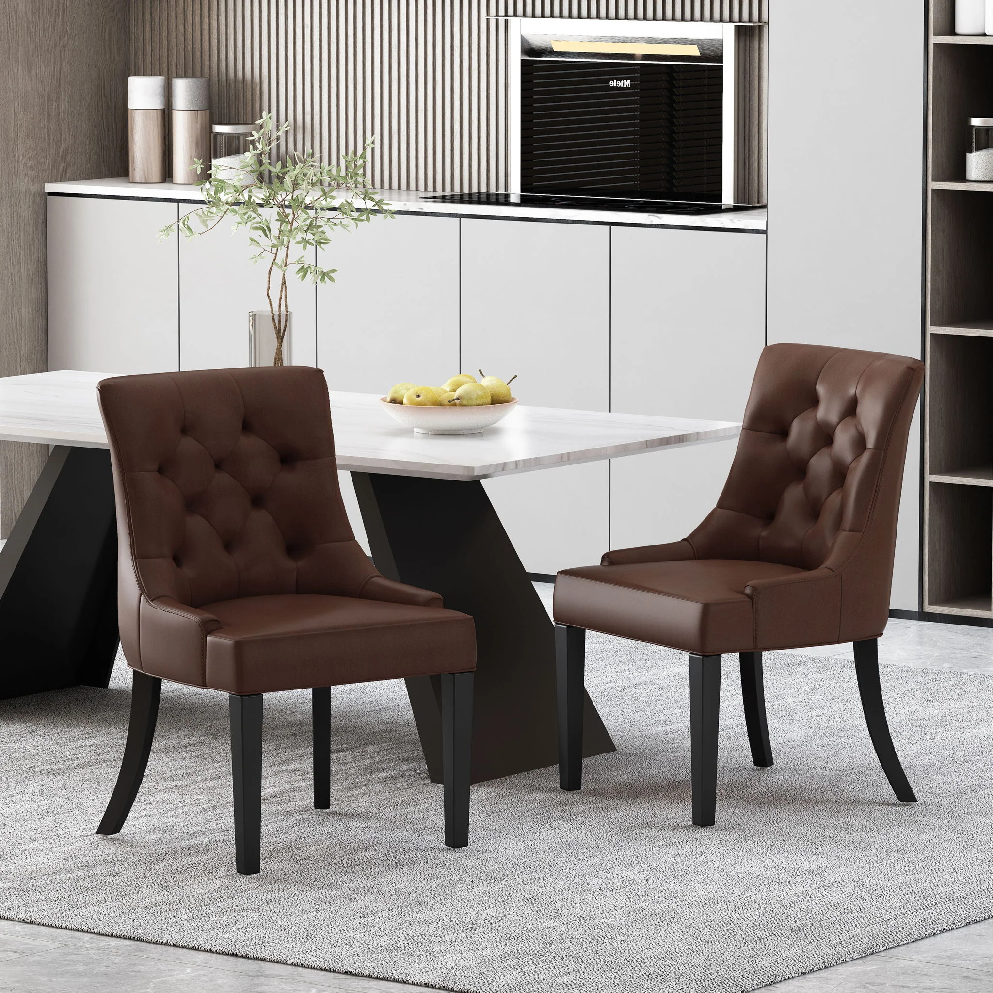 Cheney - Contemporary Dining Chair Tufted Upholstery (Set of 2) - Image 27