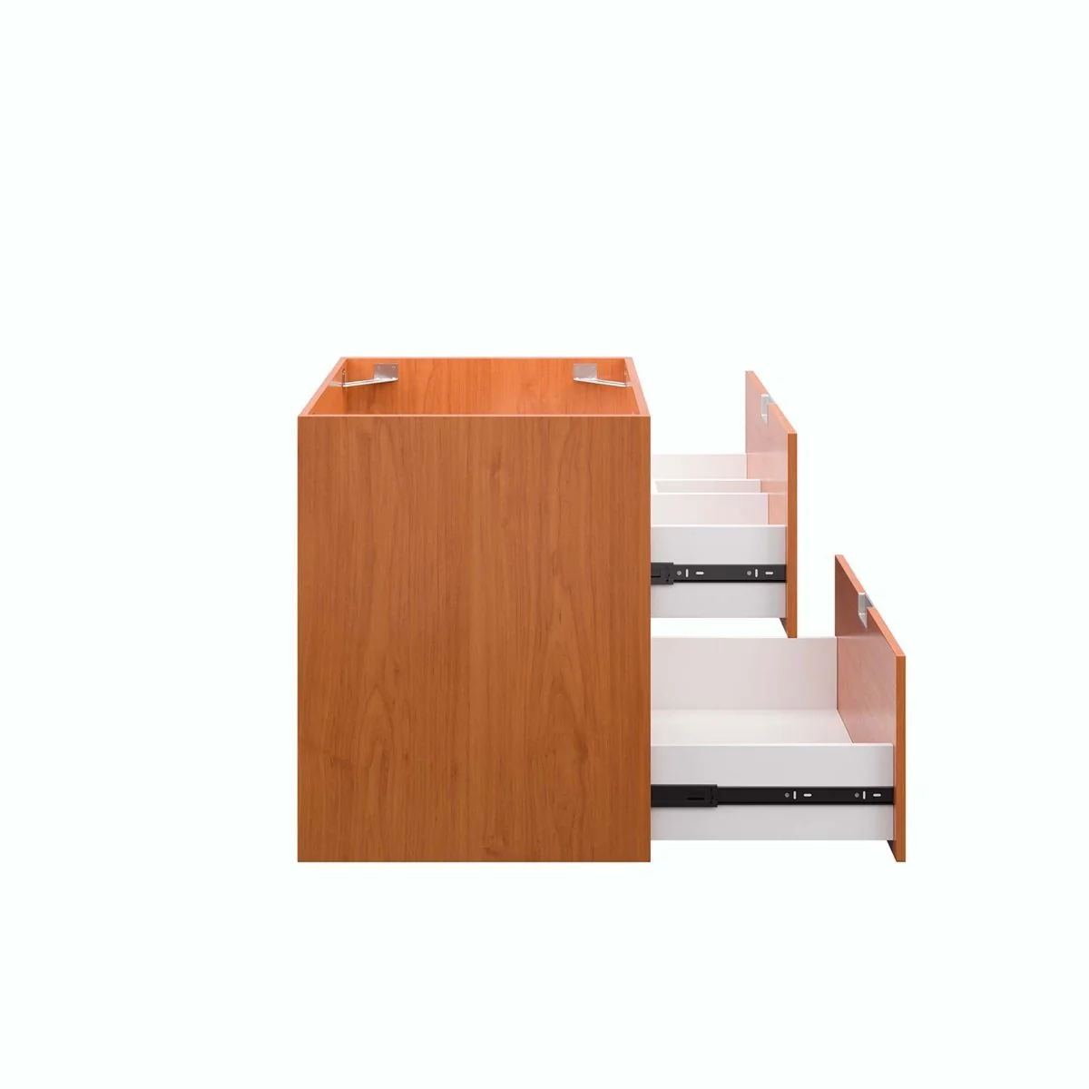 Cherry Walnut Wall-Mount Bathroom Vanity Cabinet – Melamine Finish, Multiple Widths - Image 16