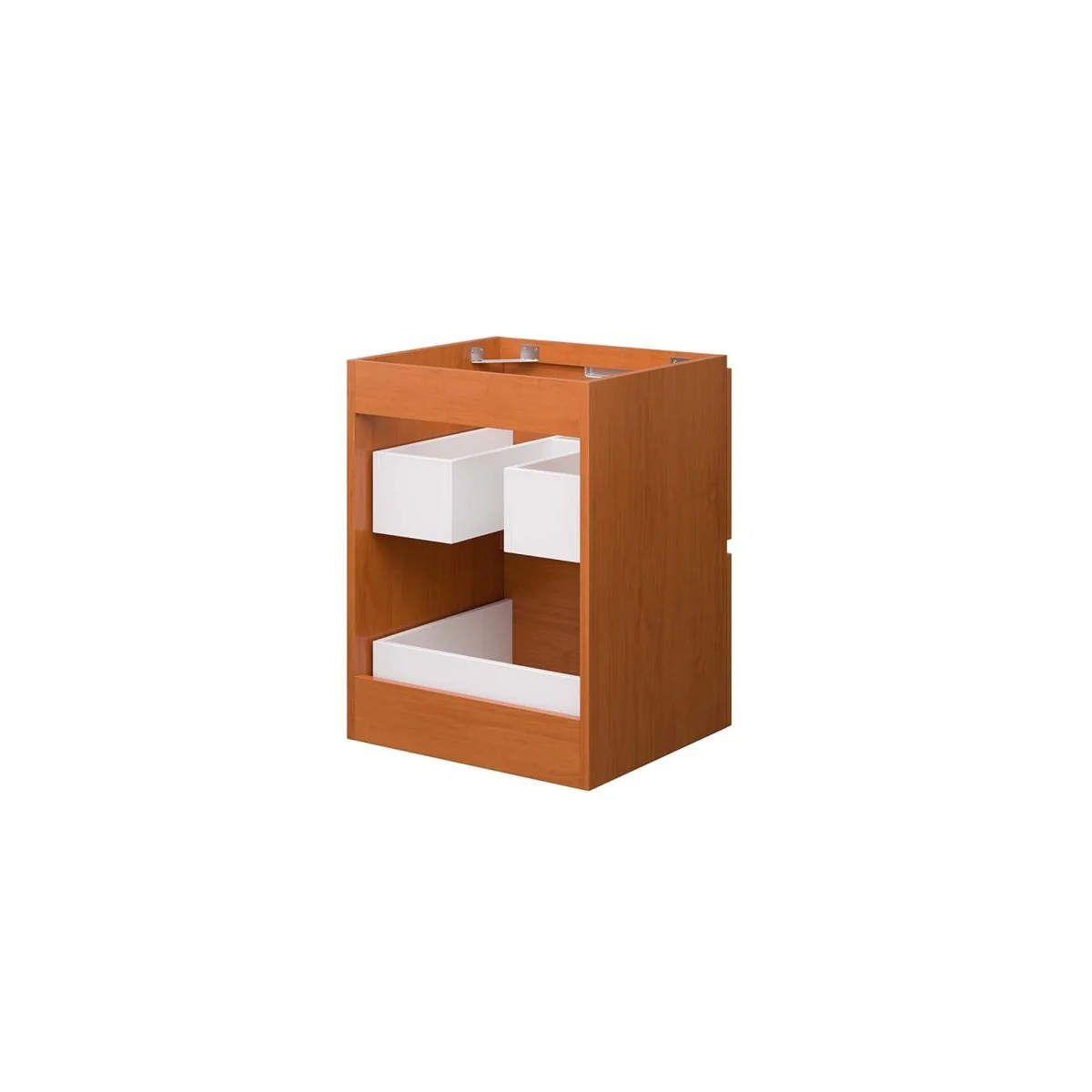Cherry Walnut Wall-Mount Bathroom Vanity Cabinet – Melamine Finish, Multiple Widths - Image 8