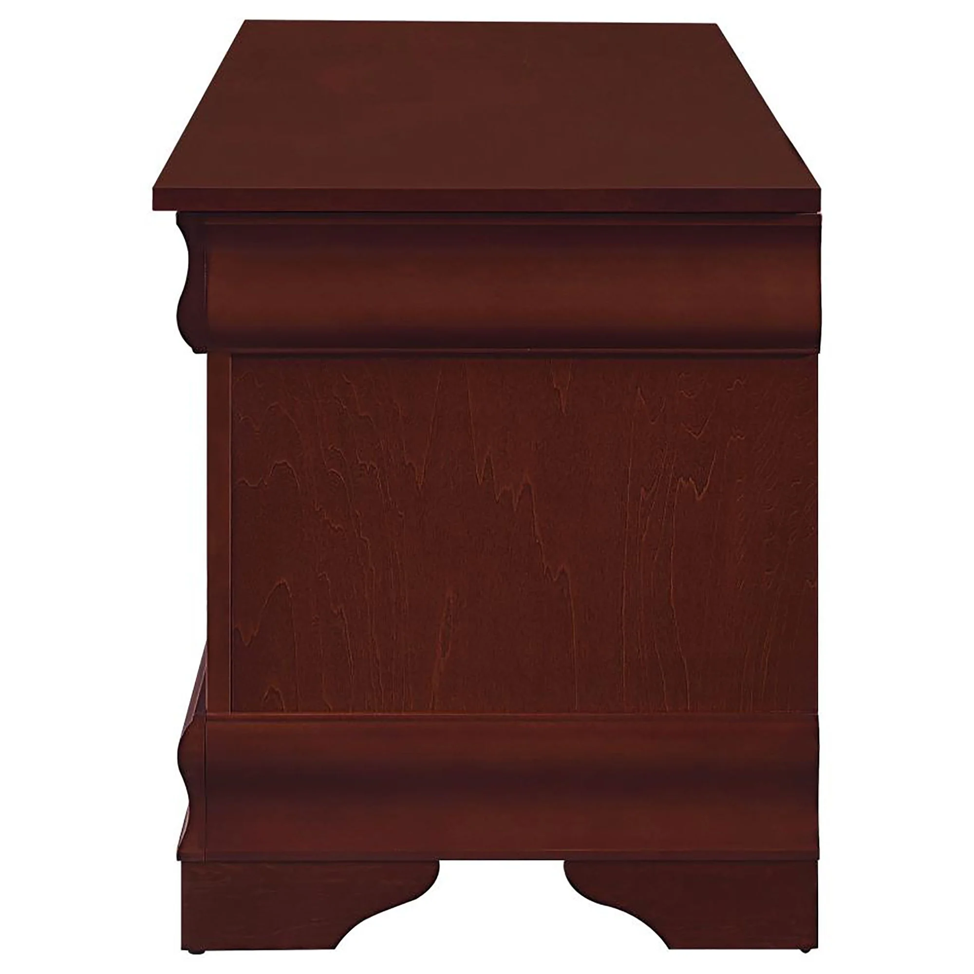 Chest With Curved Moldings And Bracket Feet - Brown - Image 8