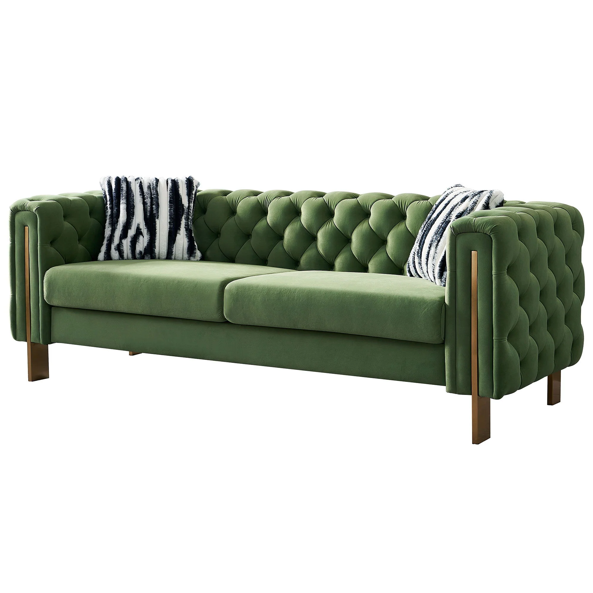 Chesterfield - Modern Tufted Living Room Sofa, 84.25''W Couch - Image 21