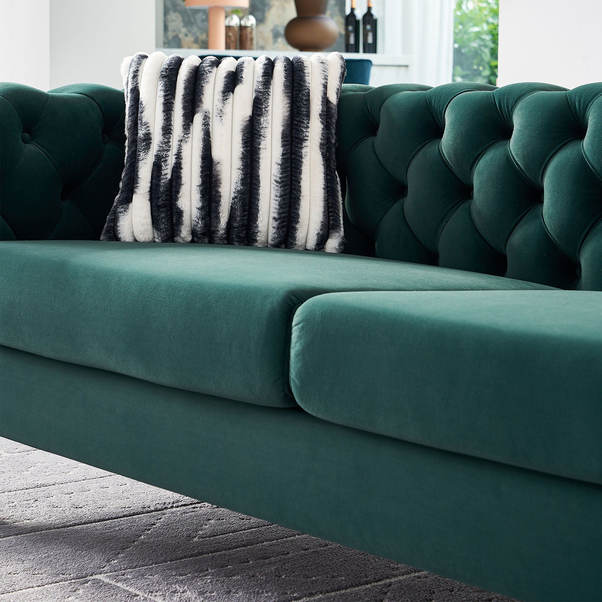 Chesterfield - Modern Tufted Living Room Sofa, 84.25''W Couch - Image 40