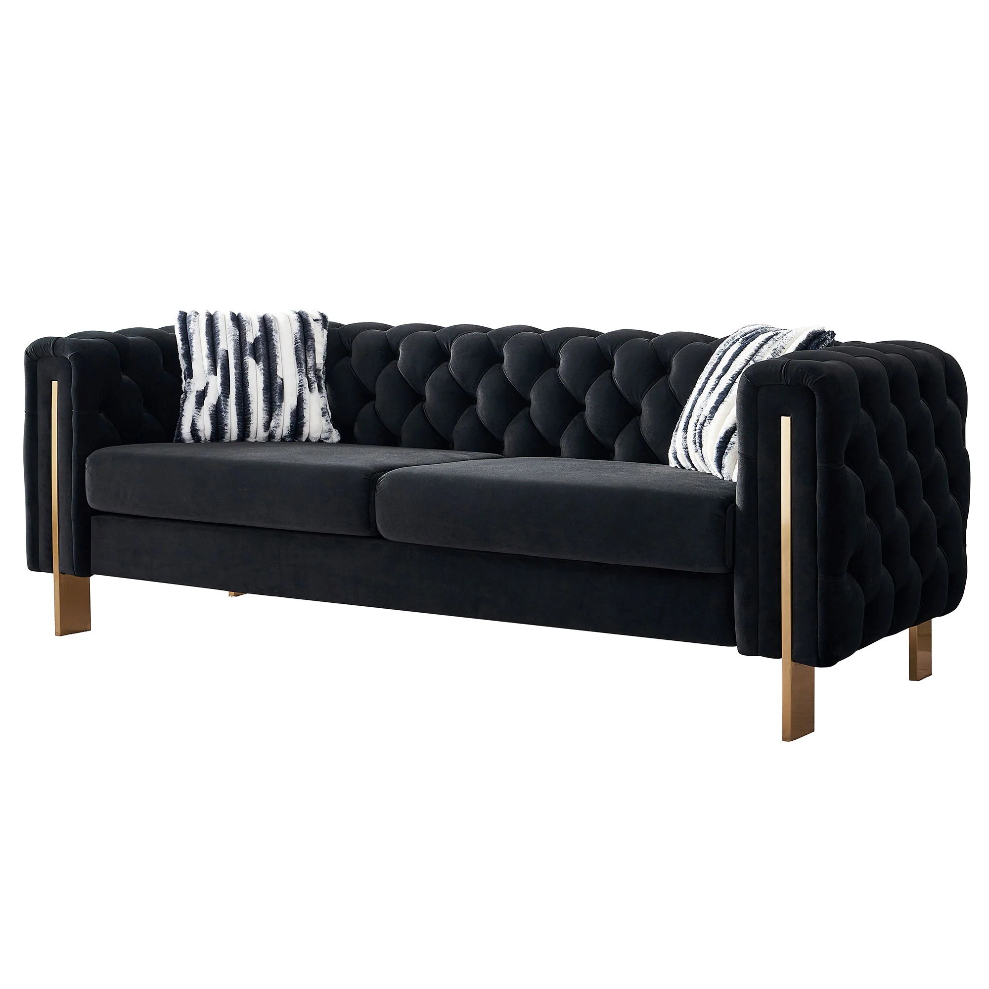 Chesterfield - Modern Tufted Living Room Sofa, 84.25''W Couch - Image 44