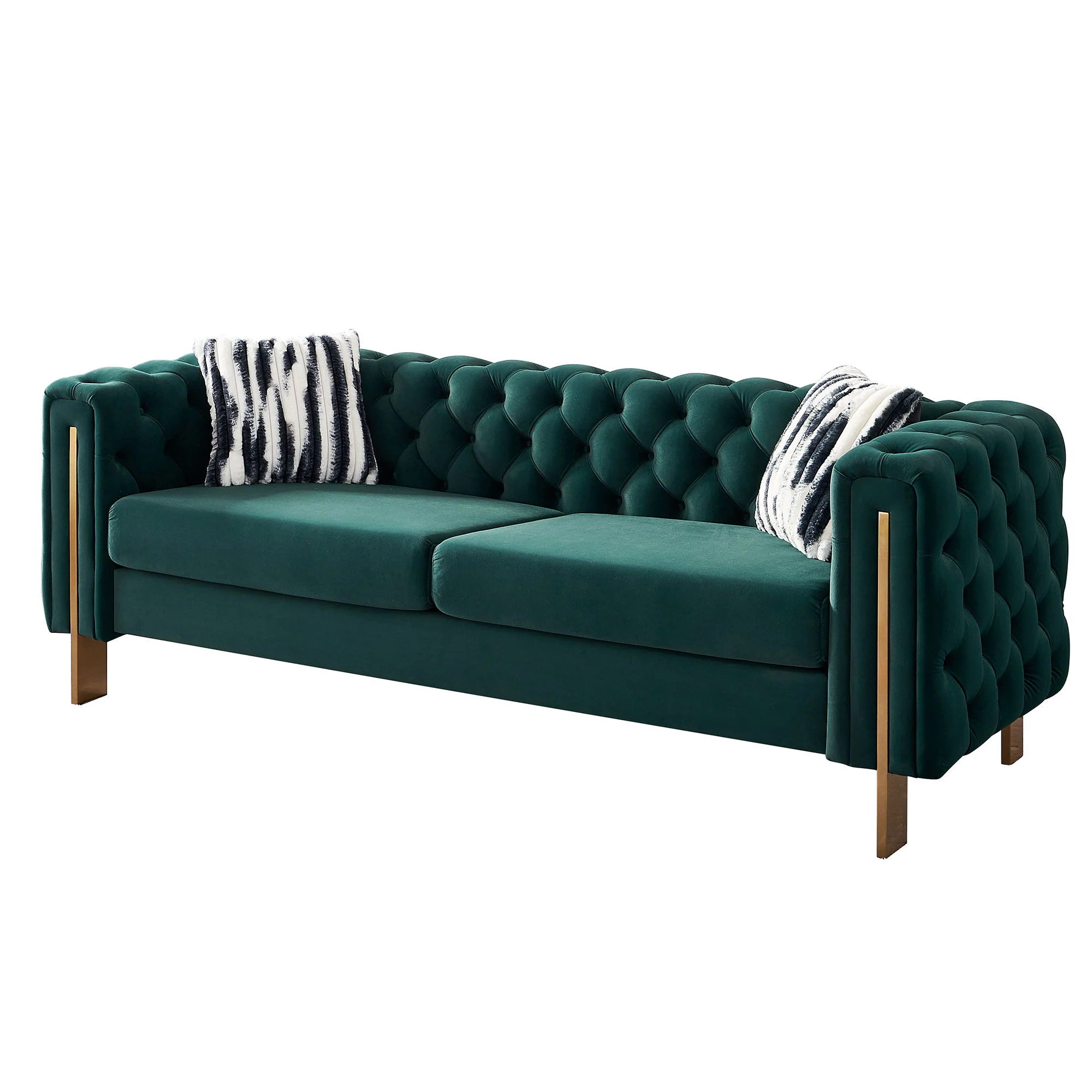 Chesterfield - Modern Tufted Living Room Sofa, 84.25''W Couch - Image 45