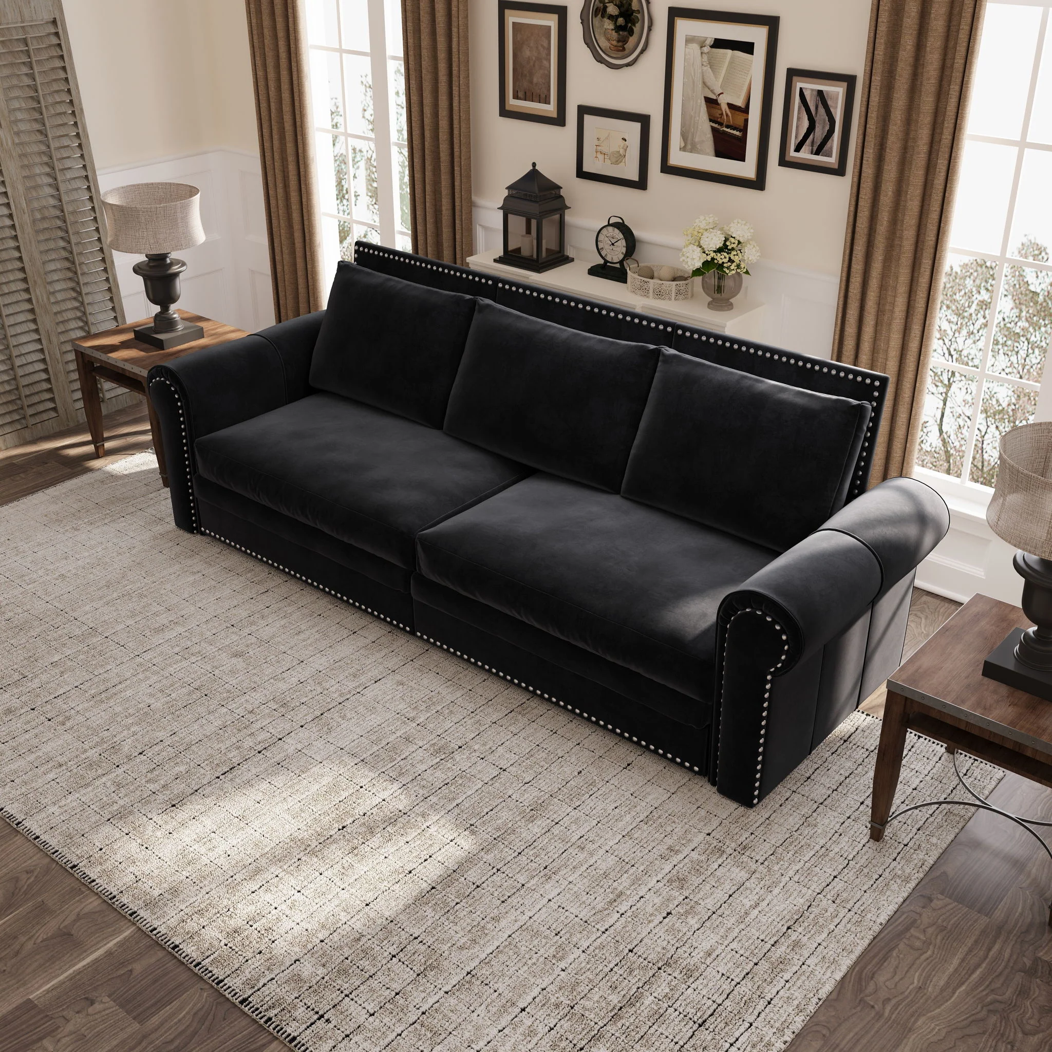 Chesterfield Sofa & Pull Out Bed - Image 21